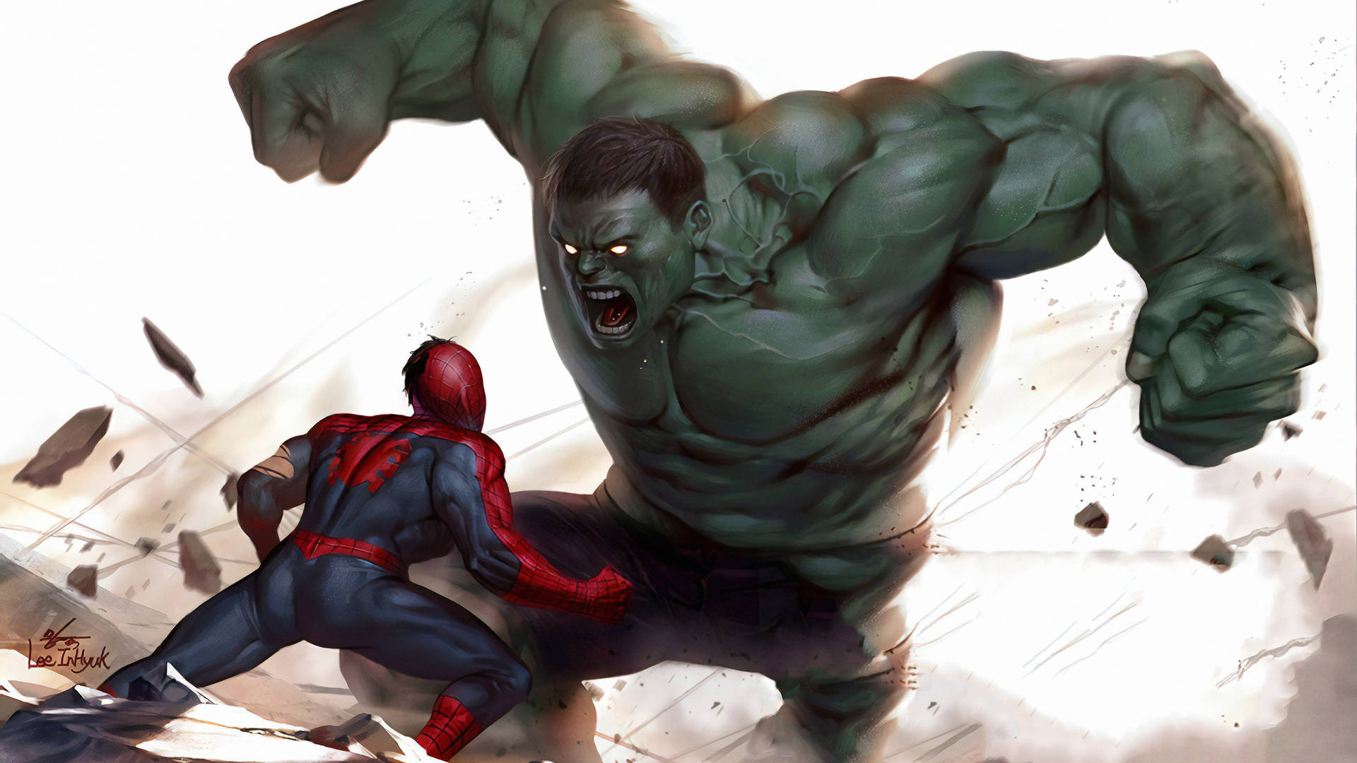 4k Hulk Vs. Spiderman