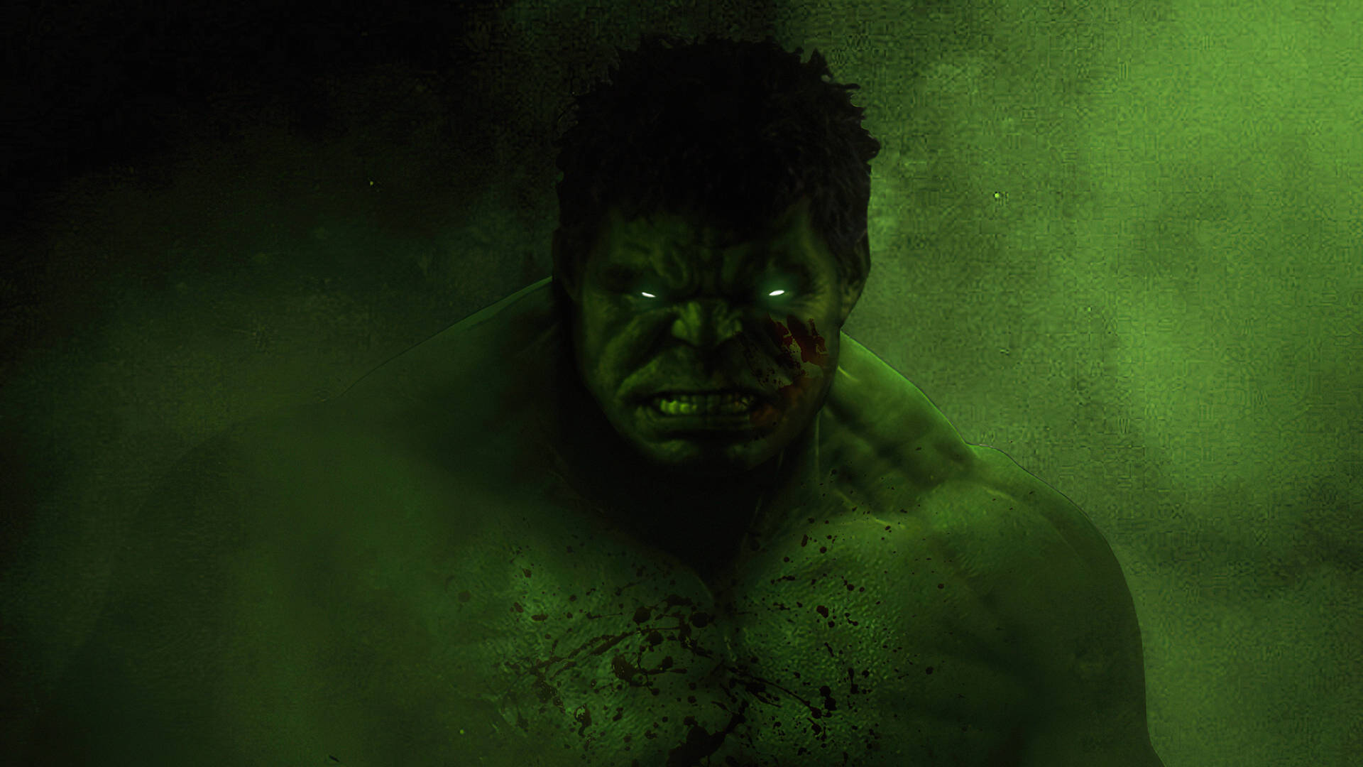 4k Incredible Hulk In A Dark Green