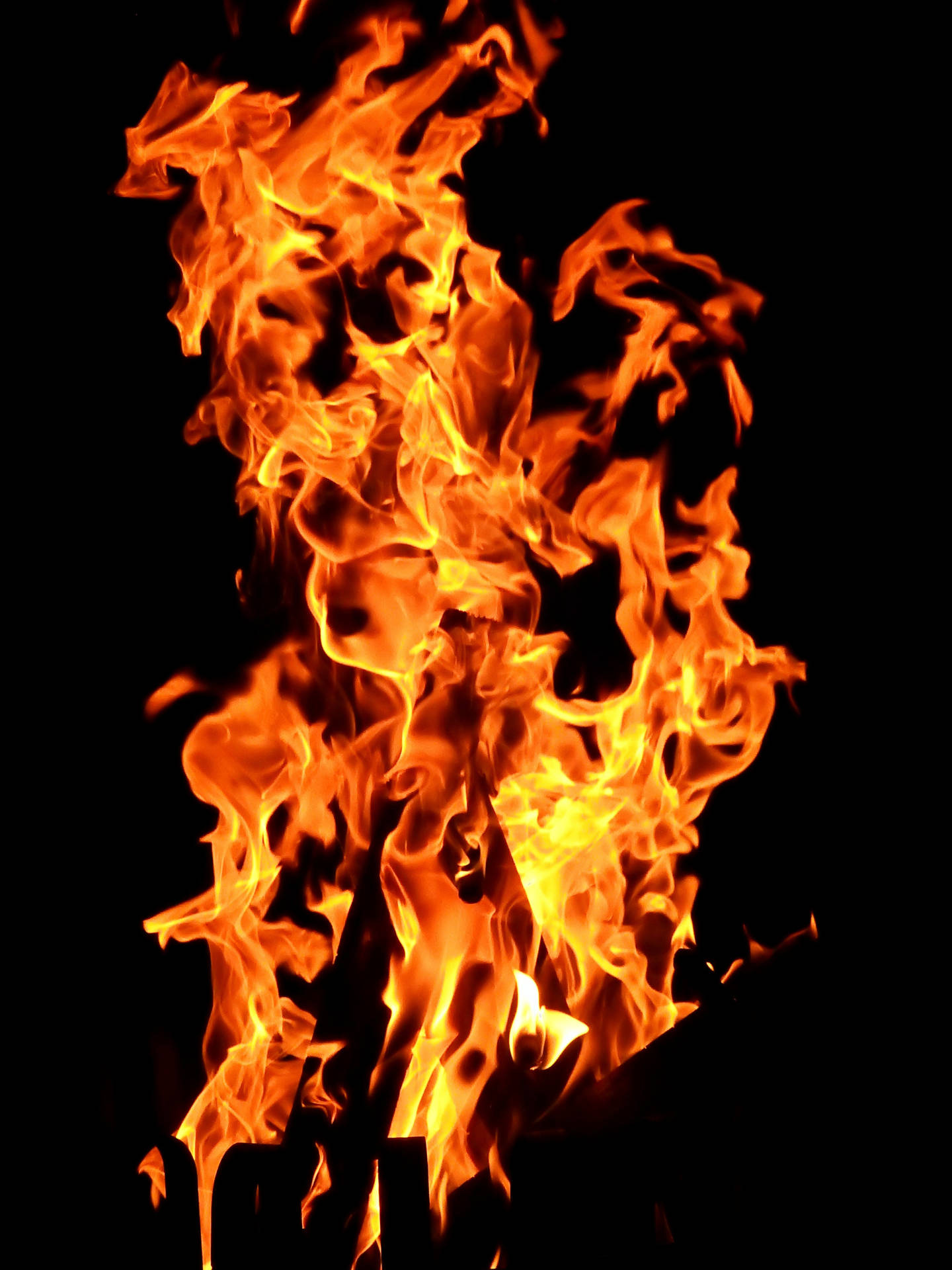 4k Iphone 6 Plus Flames Background