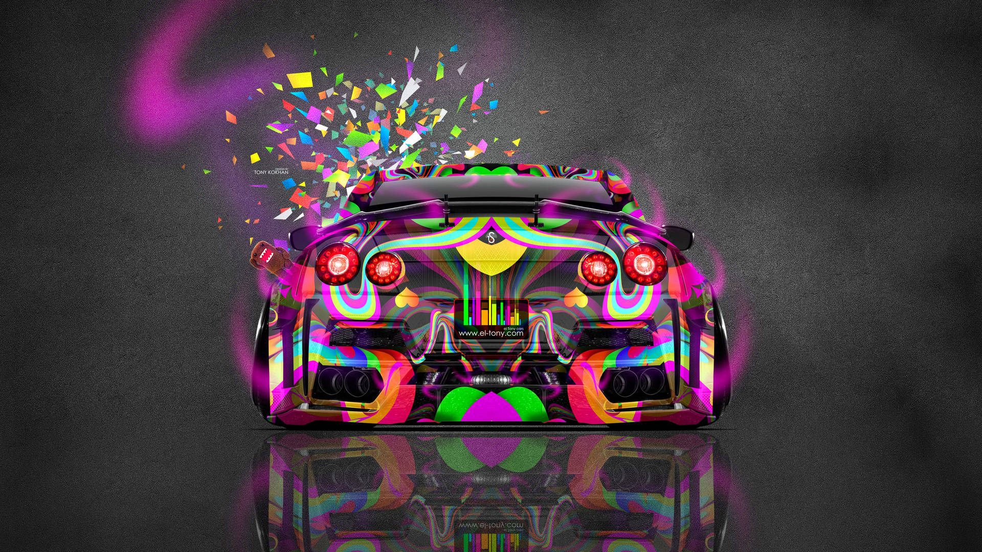 4k Jdm Nissan With Colorful Designs