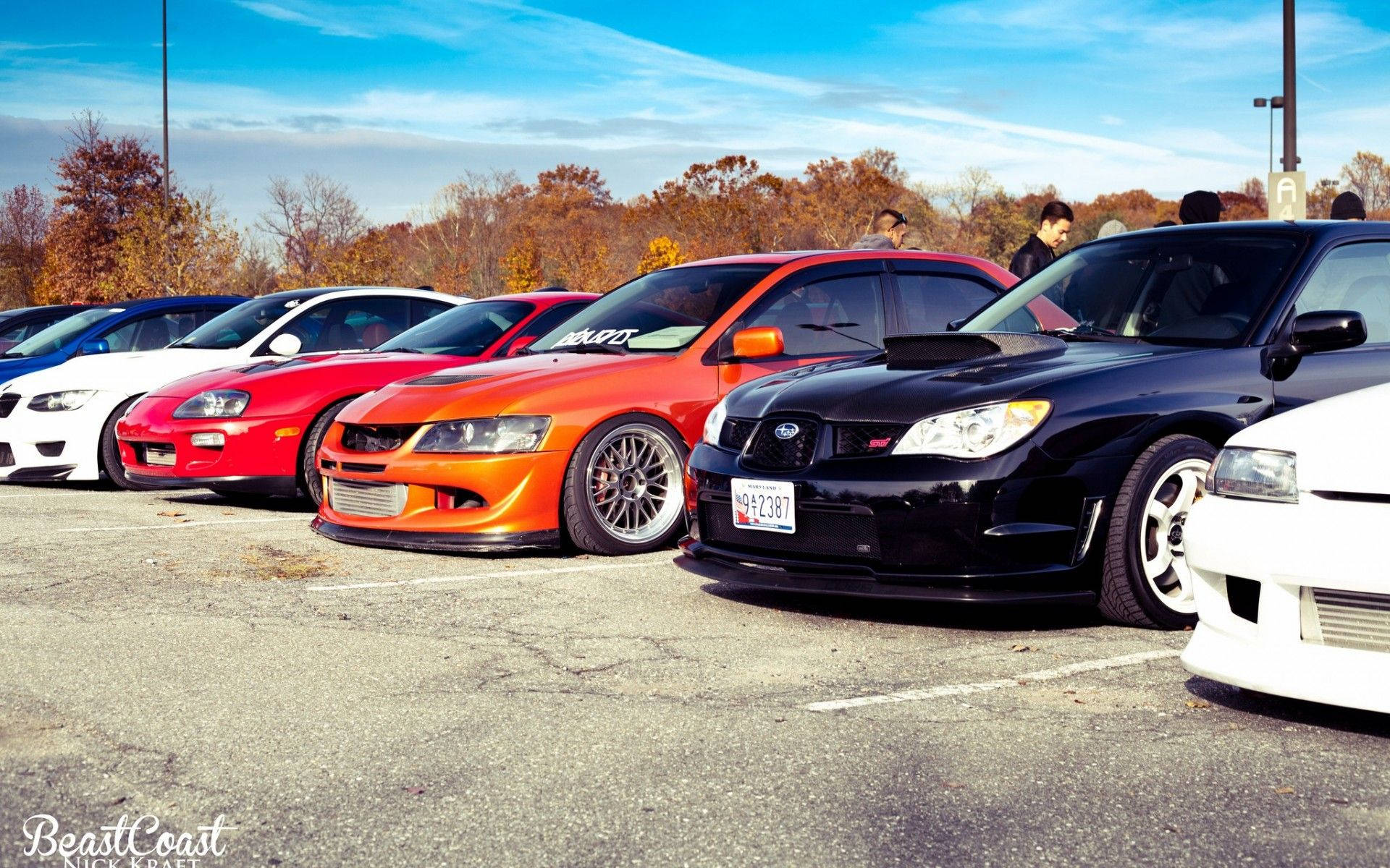 4k Jdm Row Of Cars