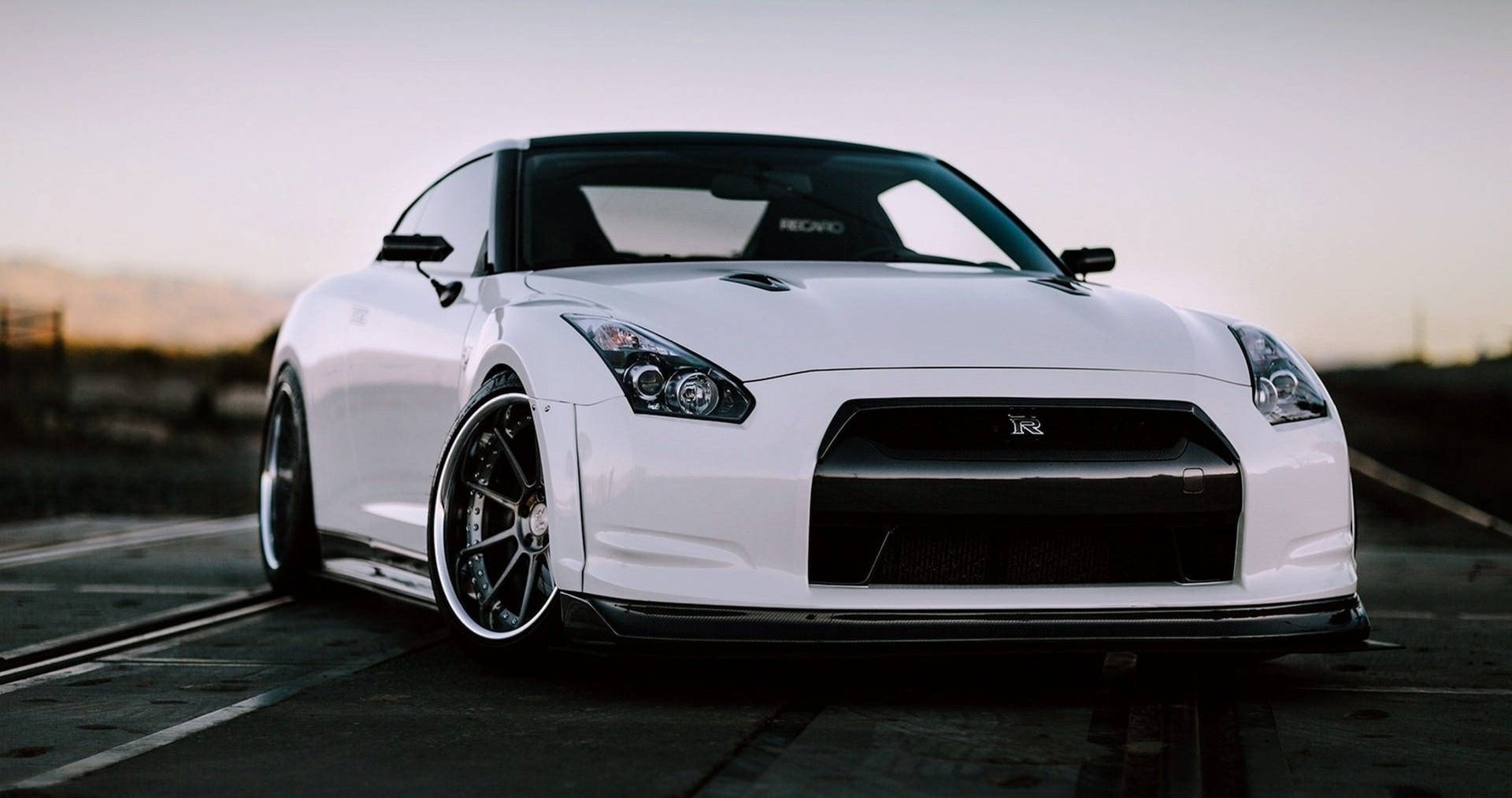 4k Jdm White Nissan Gt-r Background