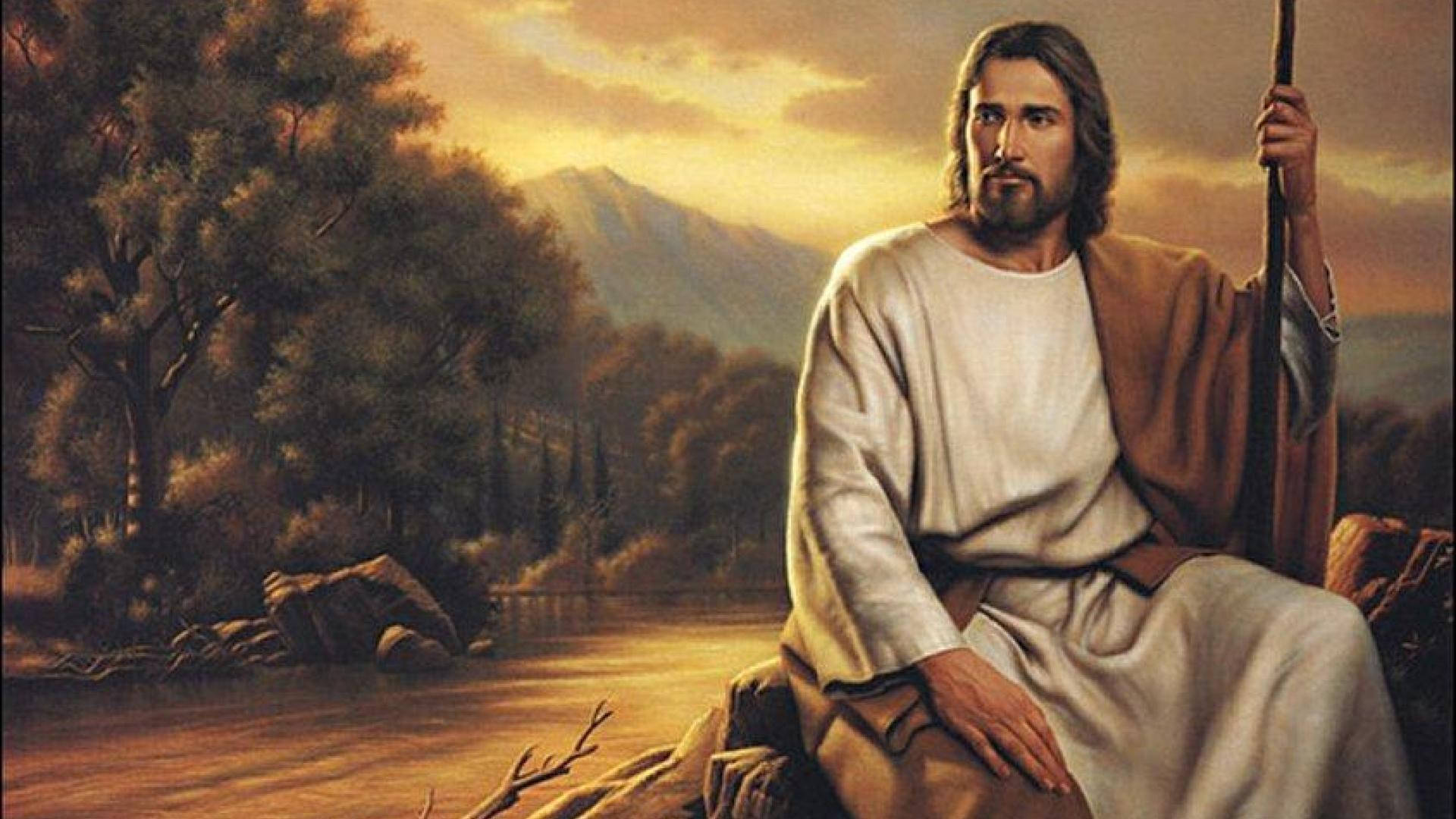 4k Jesus Sits Down Background