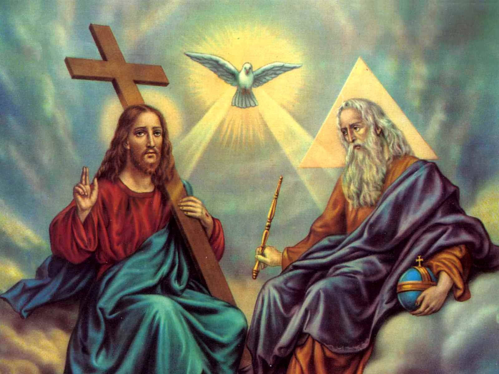 4k Jesus The Holy Trinity Background