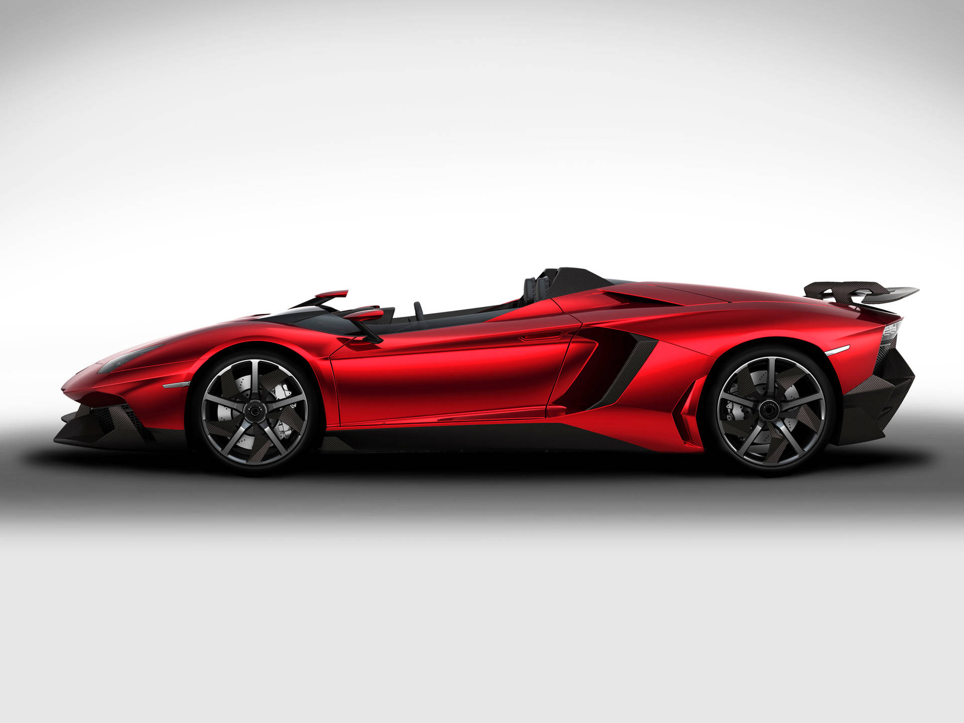 4k Lamborghini Aventador In Metallic Red Background