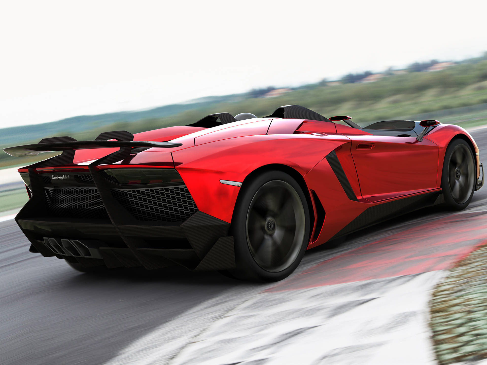 4k Lamborghini Aventador In Race Track