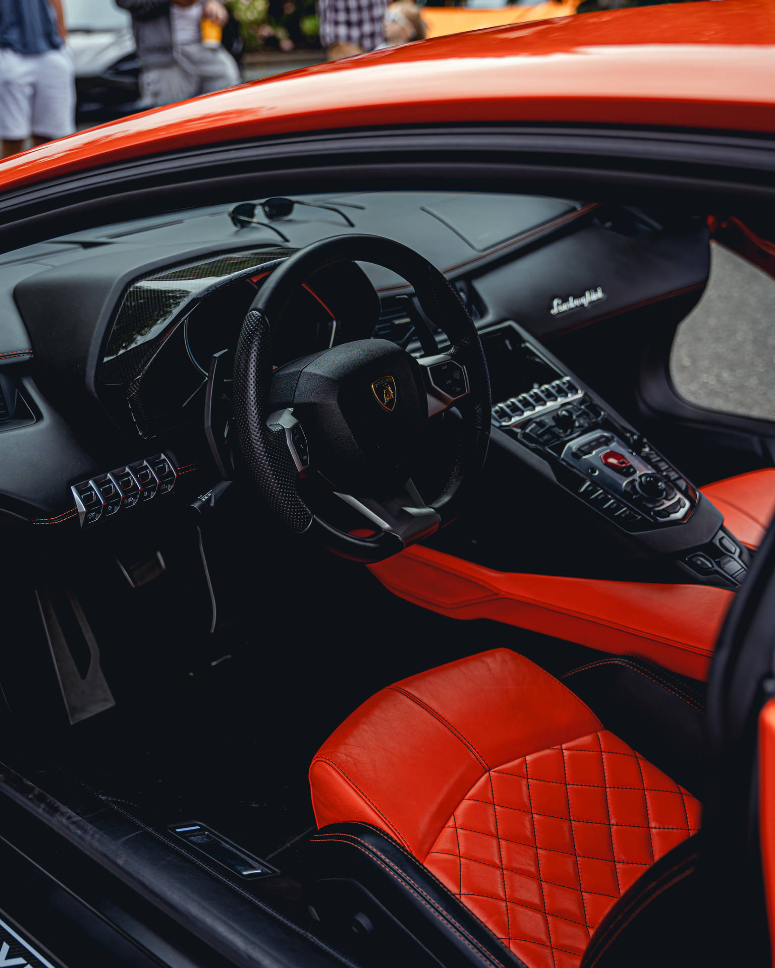 4k Lamborghini Car Interior