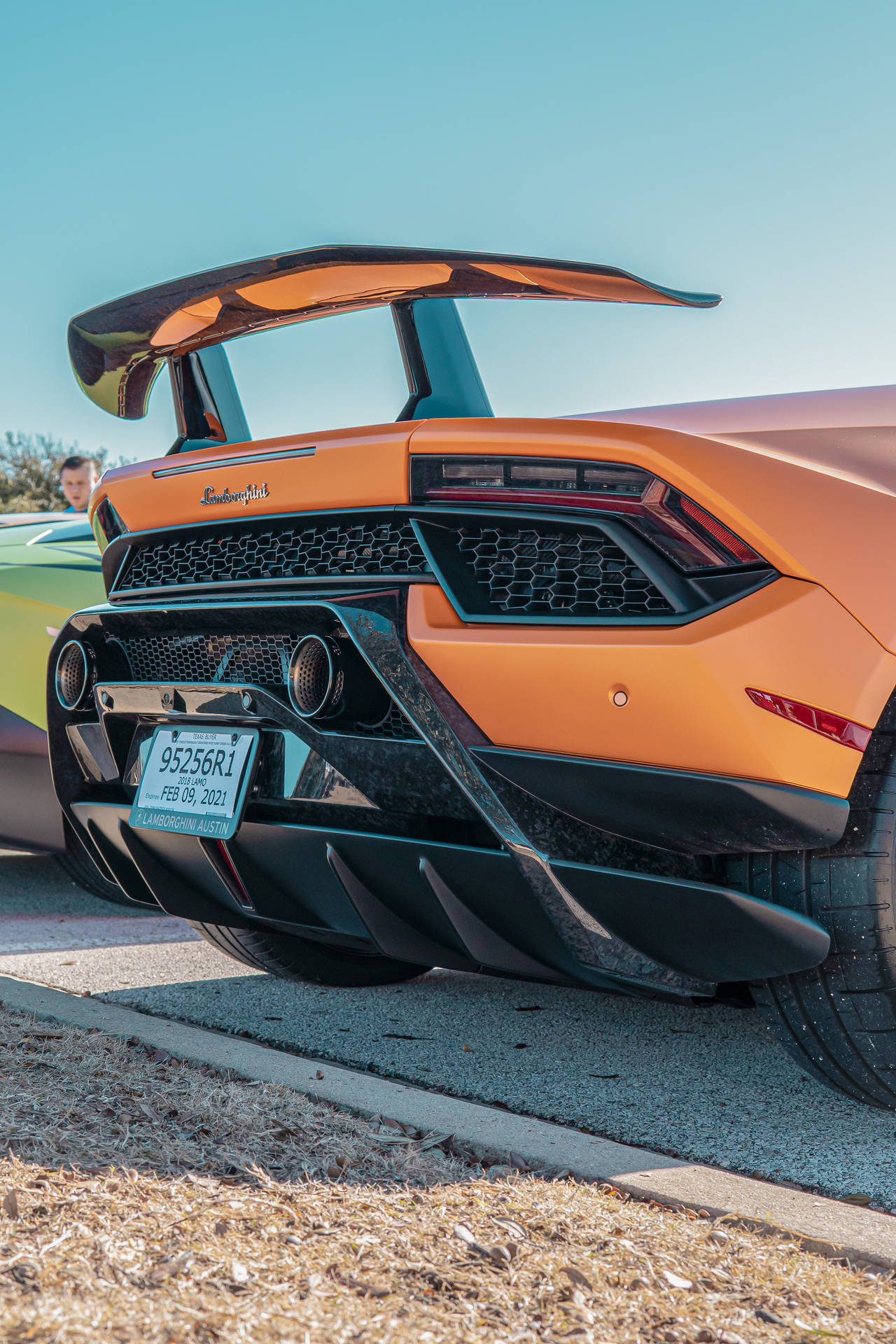 4k Lamborghini Carbon Fiber Spoiler