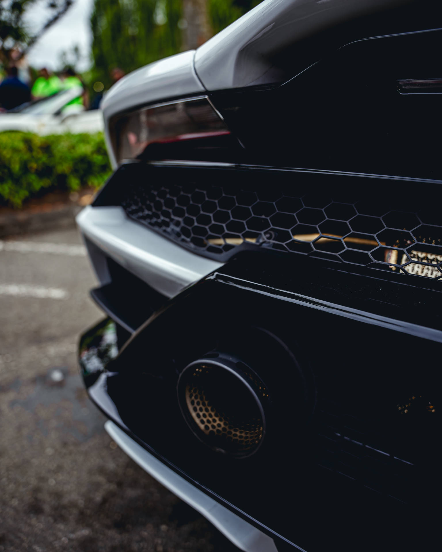 4k Lamborghini Exhaust Pipe Background