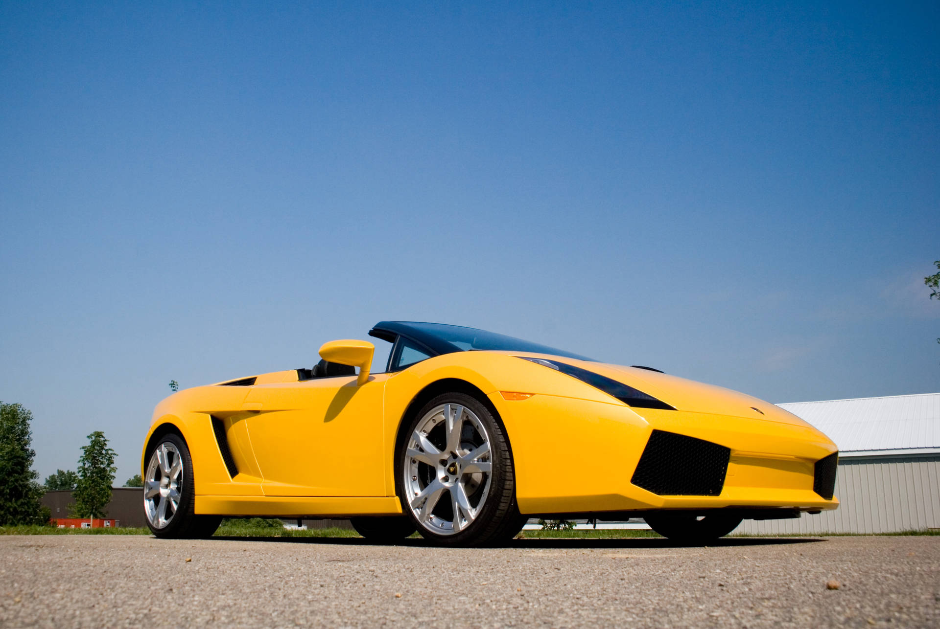 4k Lamborghini Giallo Evros Background