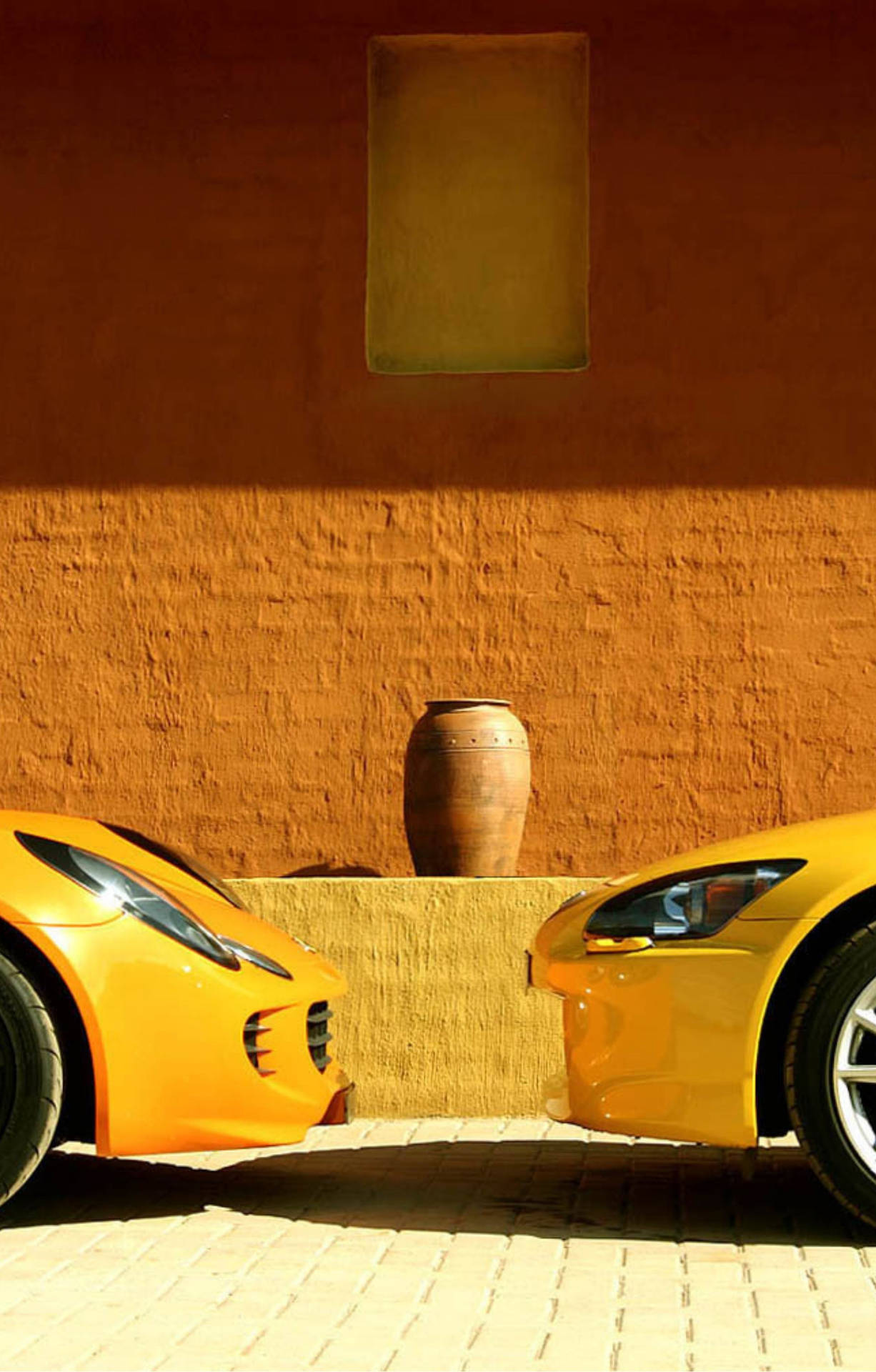 4k Lamborghini Iphone Two Yellow Background