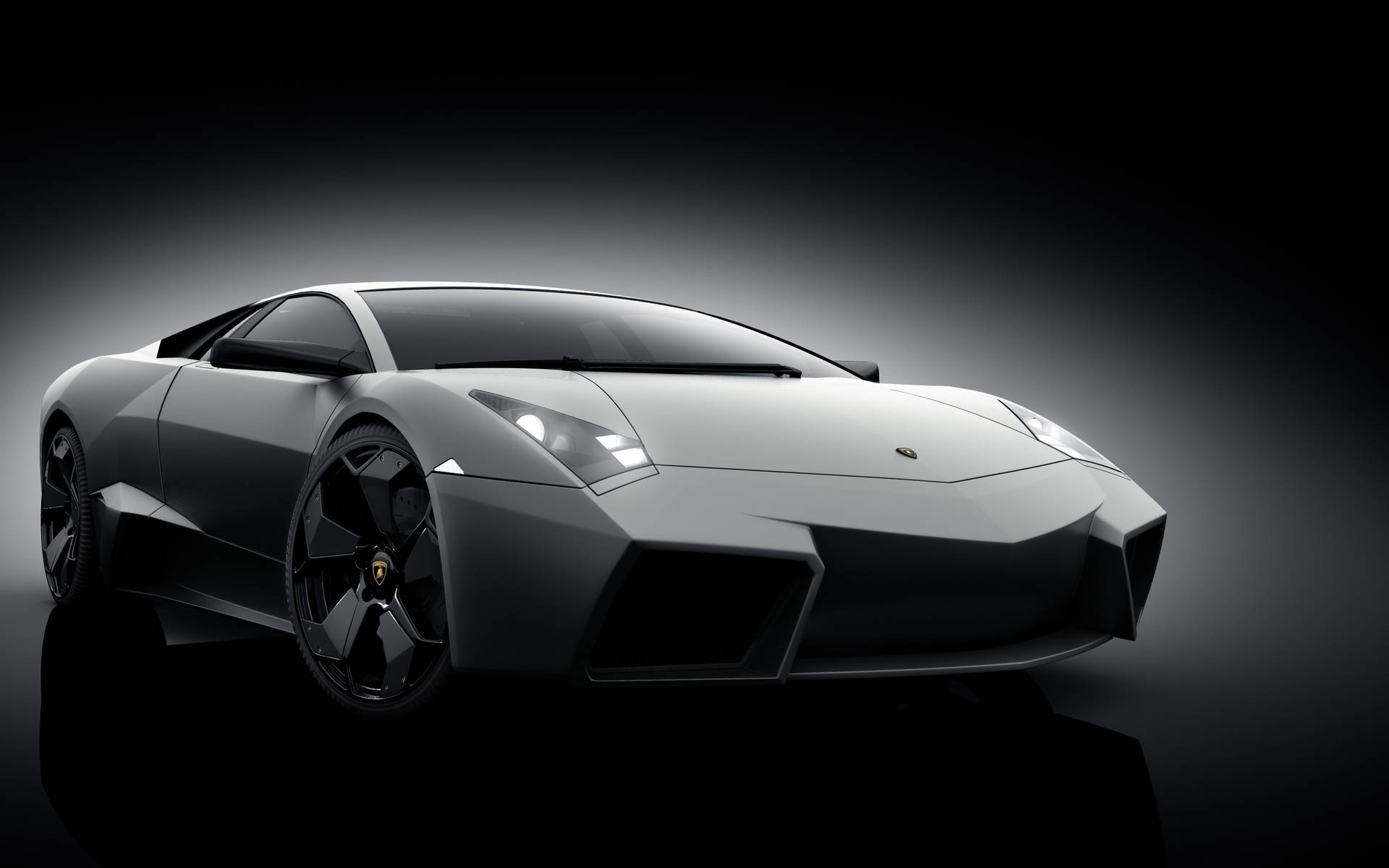 4k Lamborghini Reventon In Grey Color Background