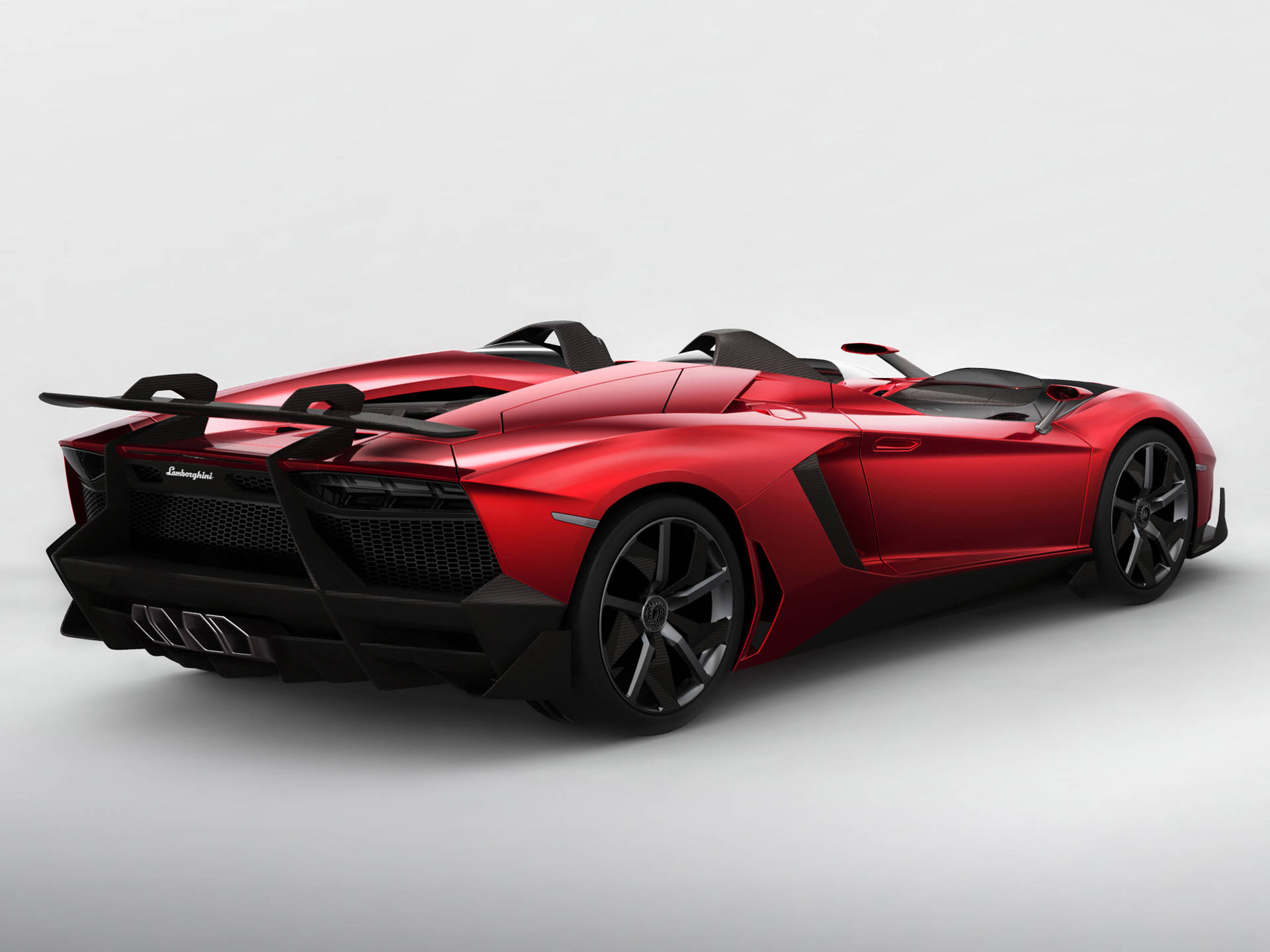 4k Lamborghini With Carbon Fiber Spoiler