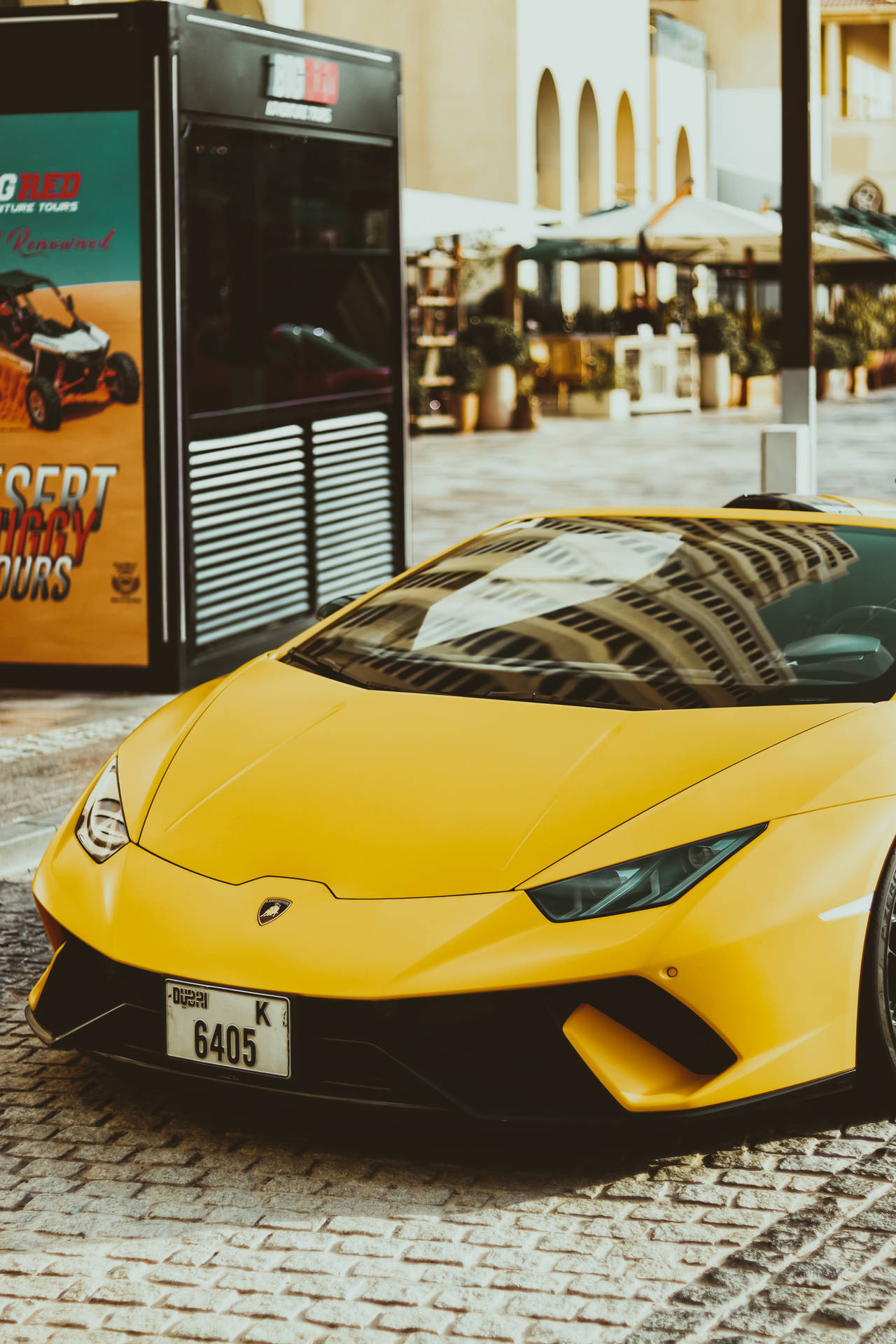 4k Lamborghini Yellow Aventador