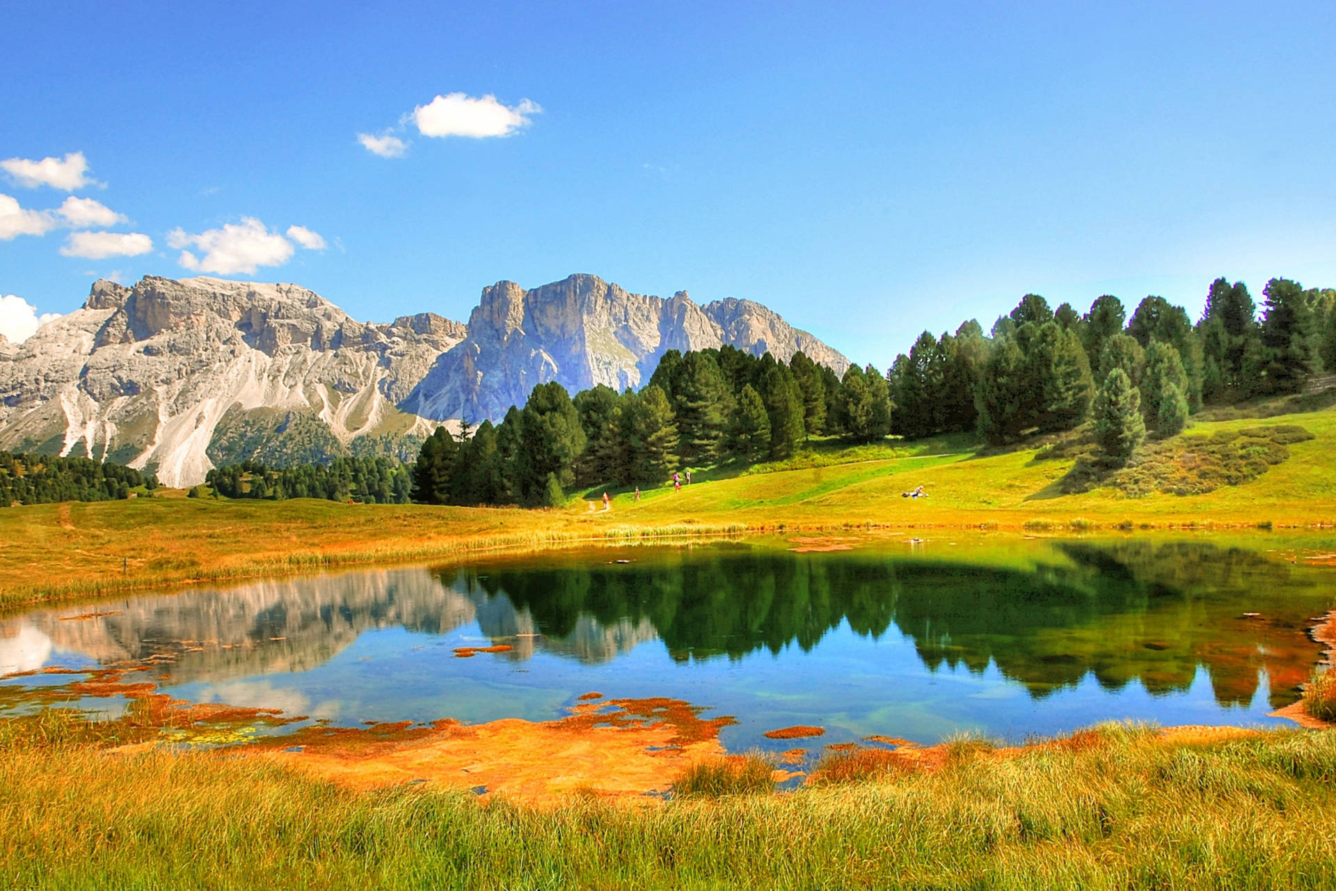 4k Landscape Dolomite Mountains Italy