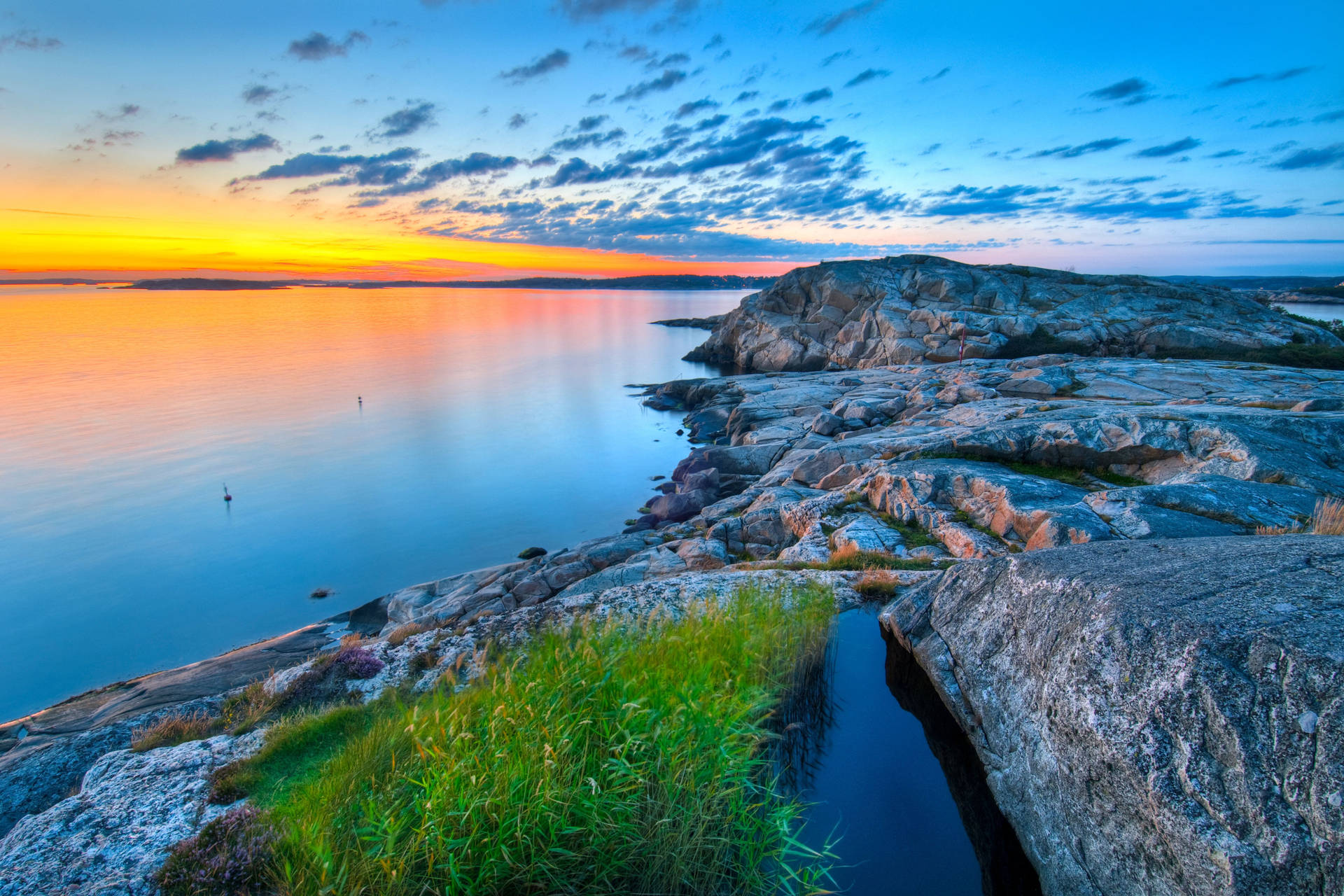 4k Landscape Gothenburg Sweden Sunset Background