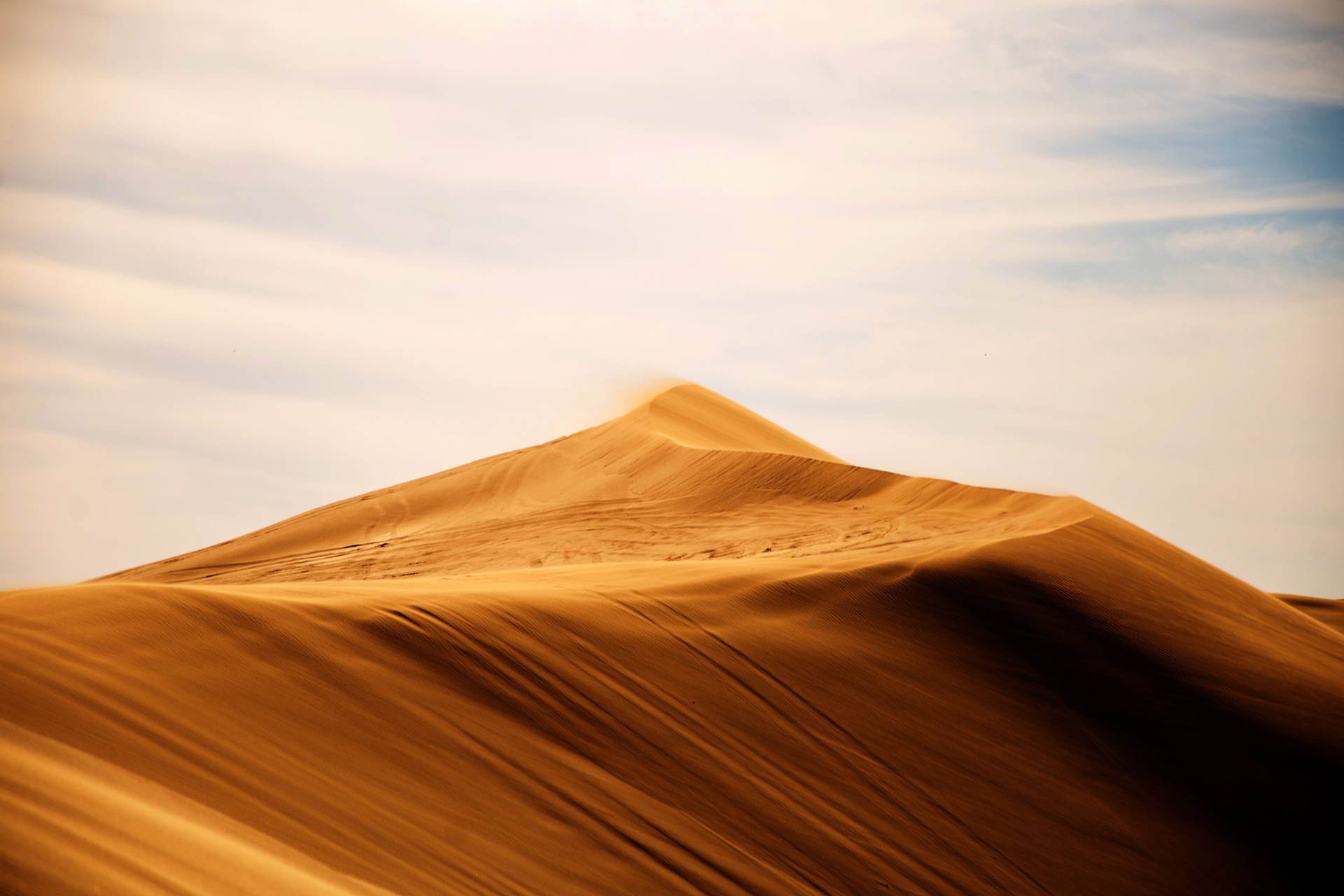 4k Landscape Sand Dunes Sahara Sunset Background