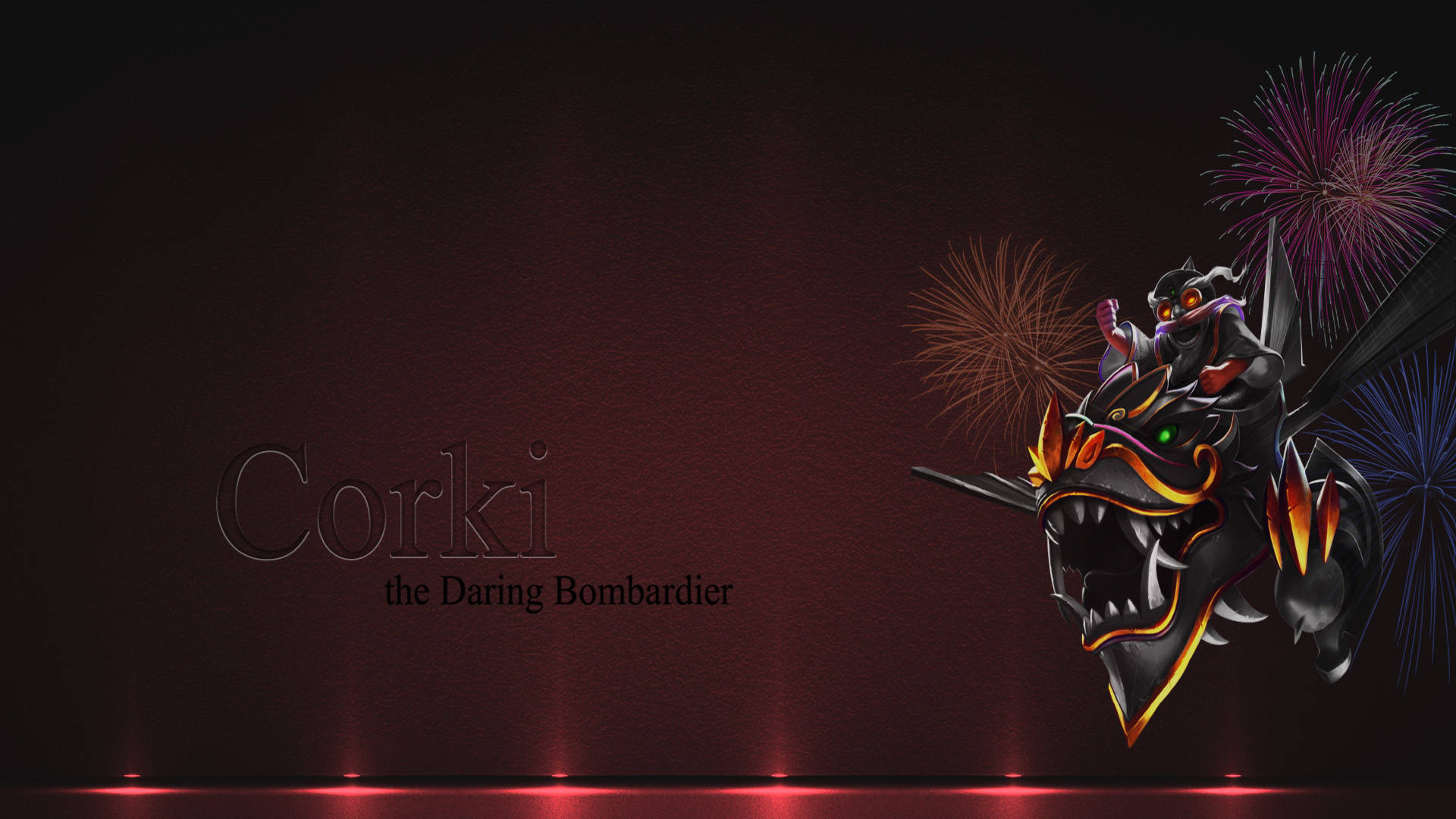 4k League Of Legends Corki Borbamdier Background