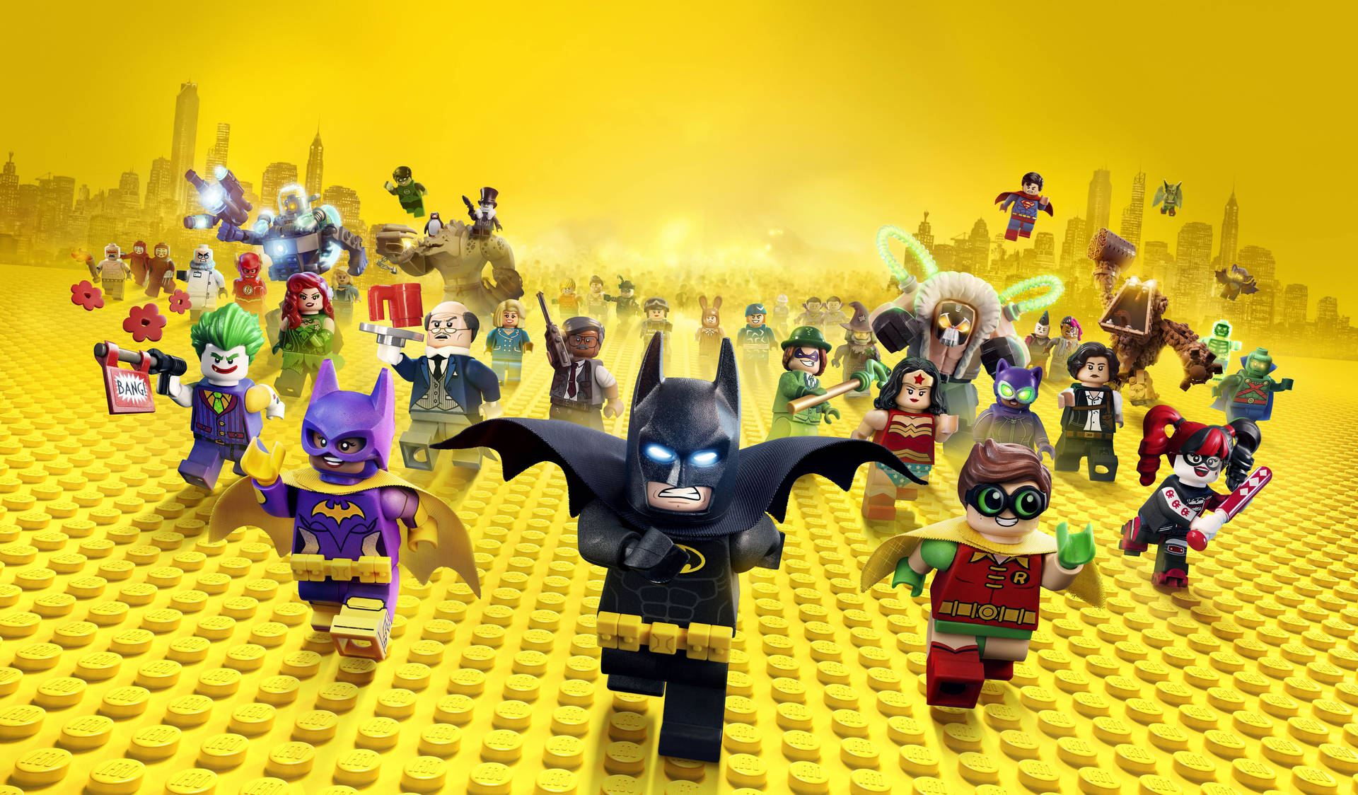 4k Lego Batman And Friends Background