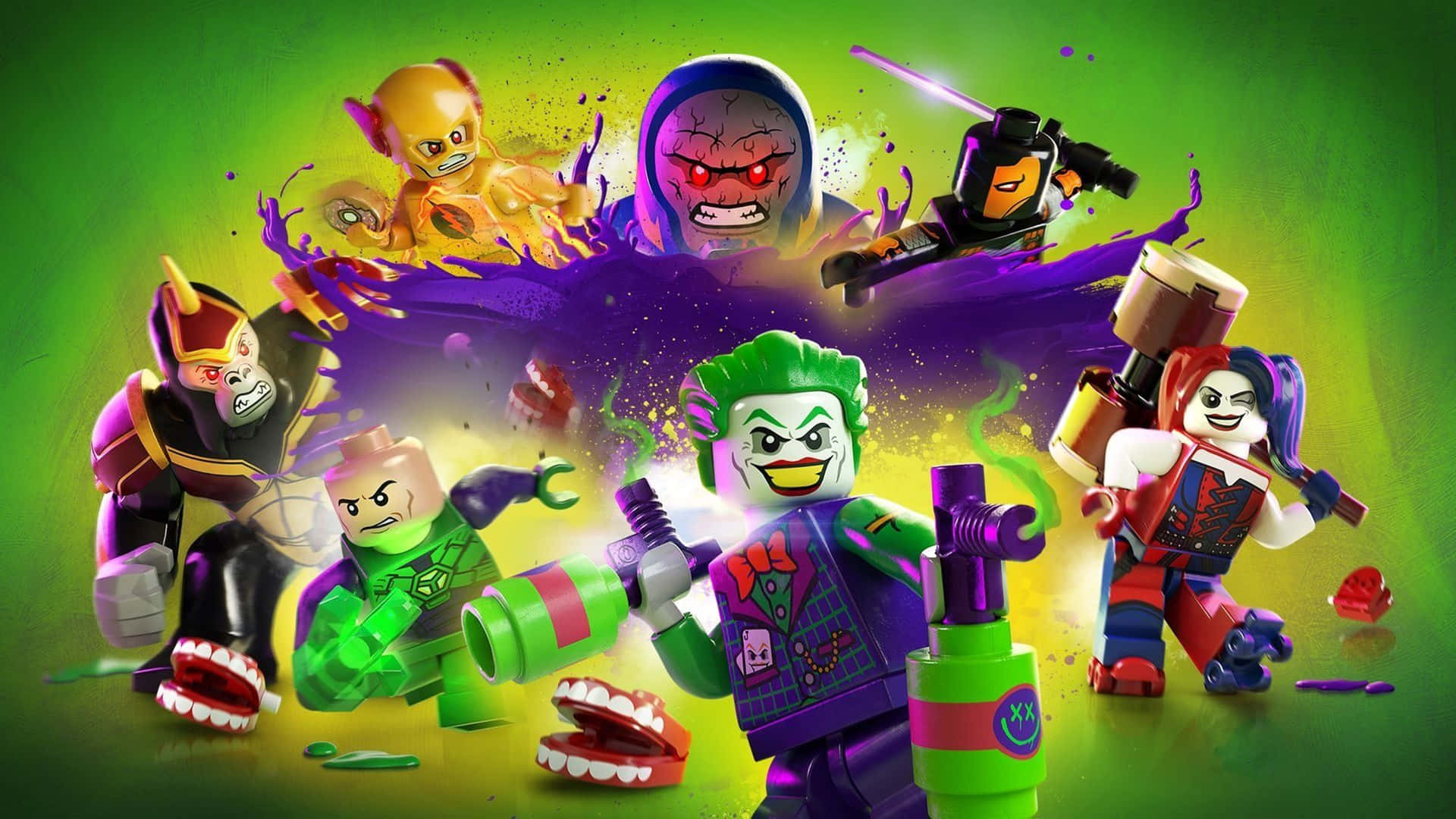4k Lego Dc Super-villains Background