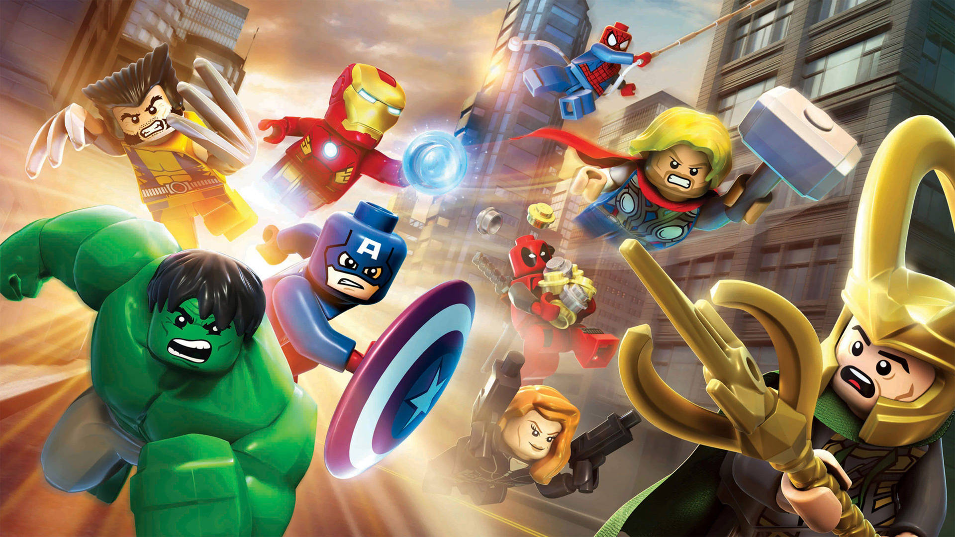 4k Lego Marvel Superheroes Background