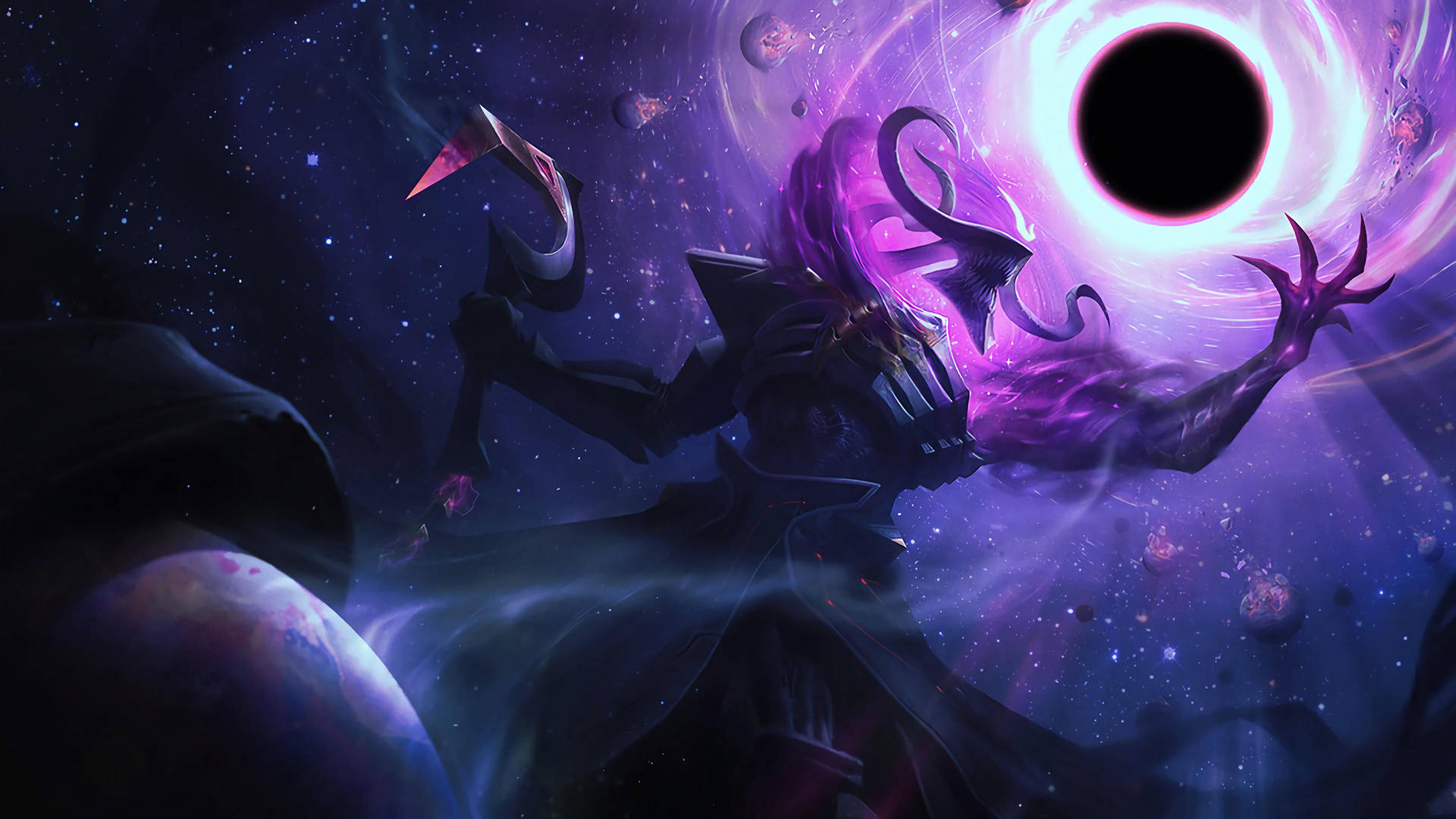 4k Lol Dark Star Thresh Background