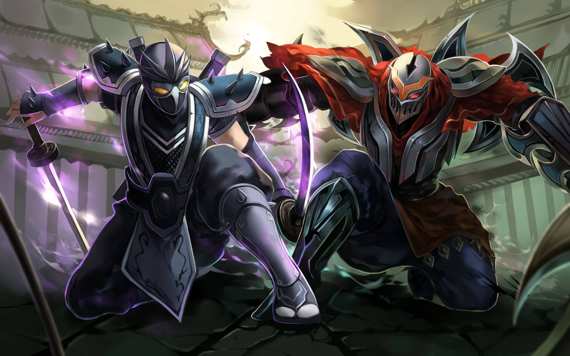 4k Lol Zed And Shen Background