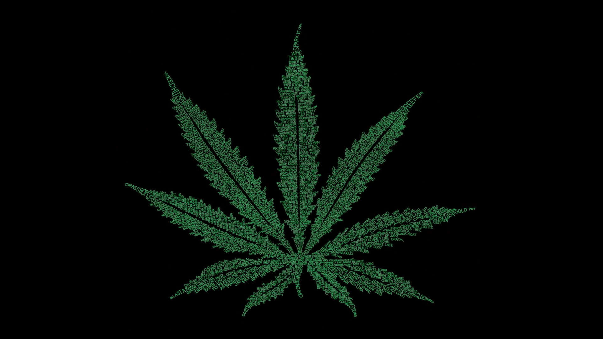 4k Marijuana Icon Background