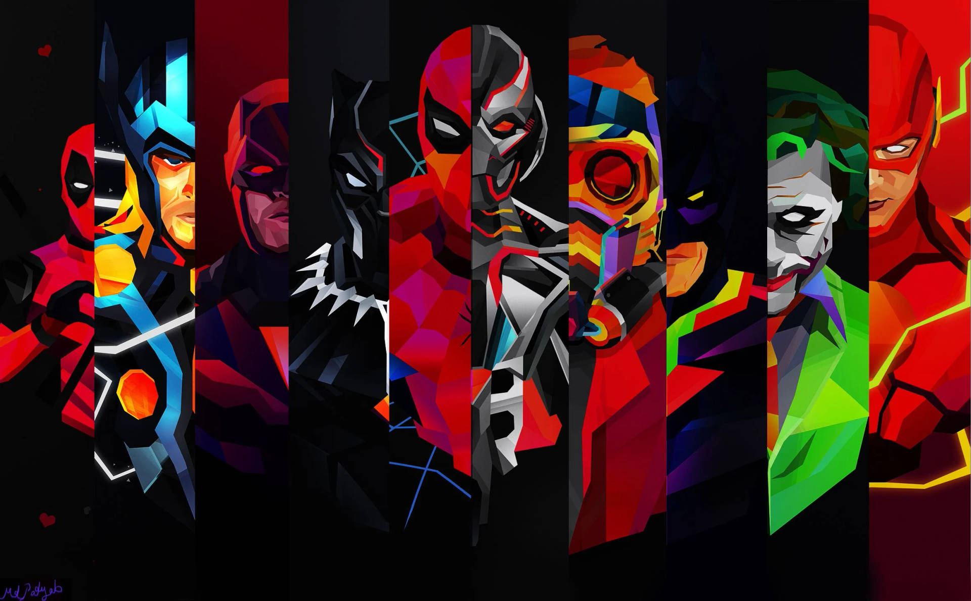 4k Marvel And Dc Vector Art