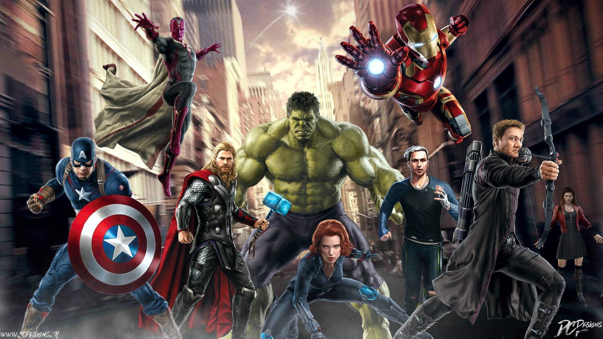 4k Marvel Avengers Background
