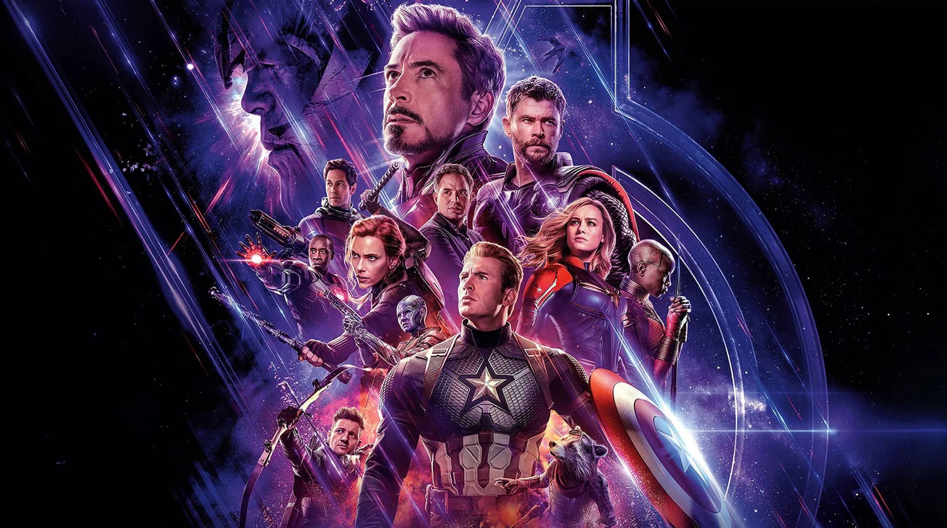 4k Marvel Avengers Endgame Poster Background