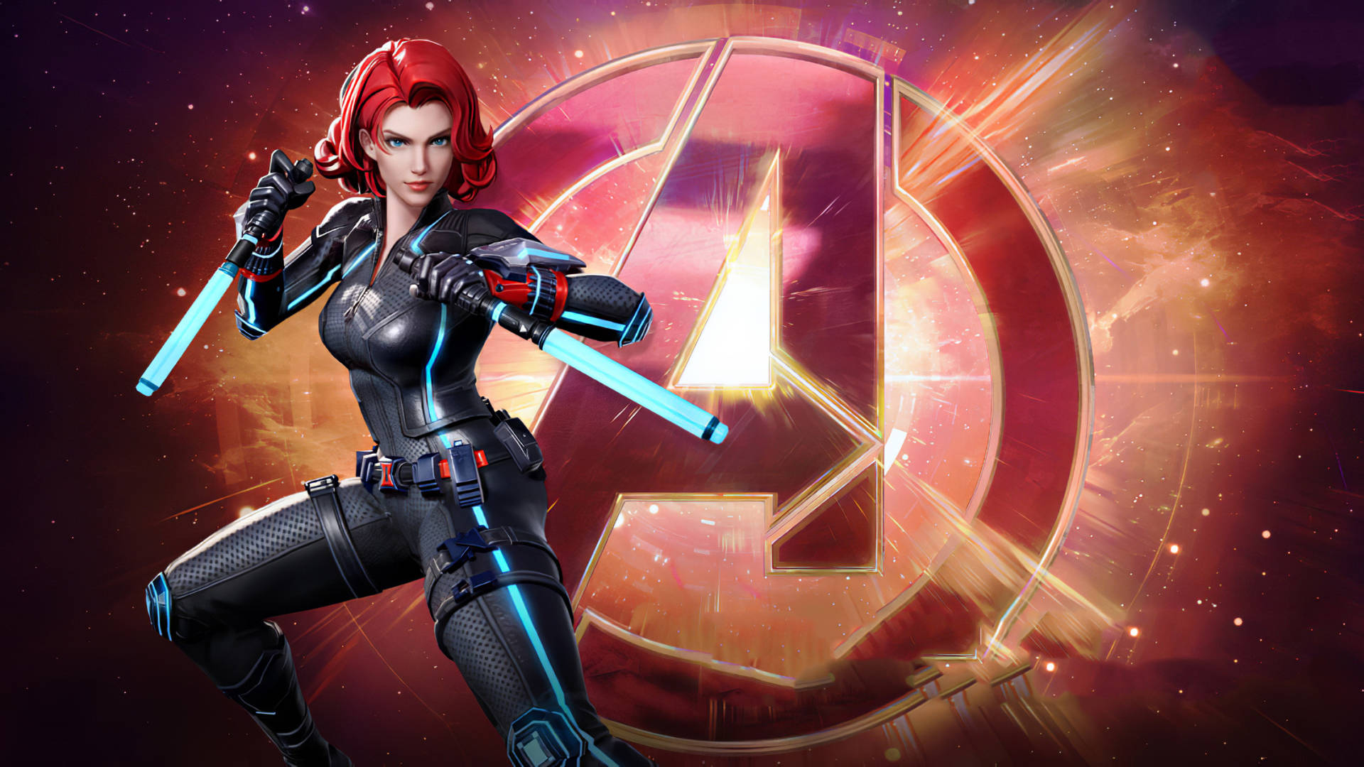 4k Marvel Black Widow Background