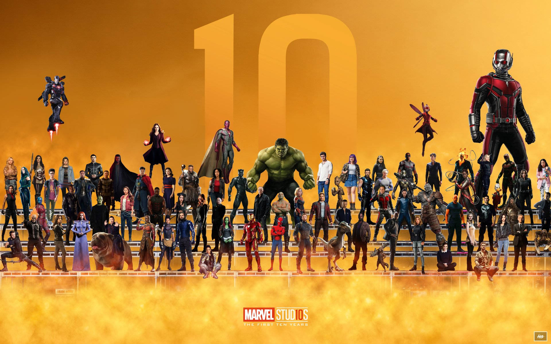 4k Marvel Characters Background