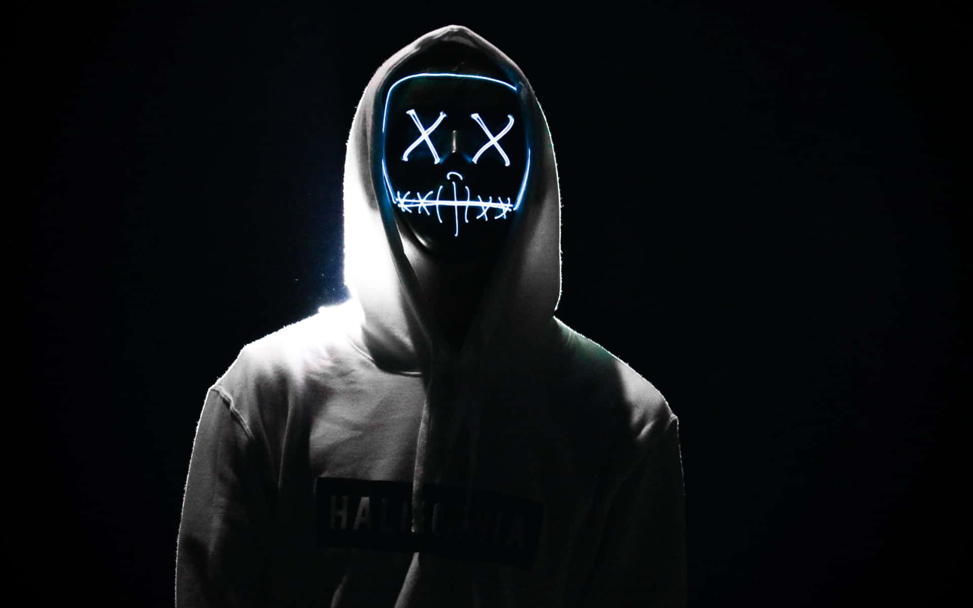 4k Mask Dope Guy With Hoodie