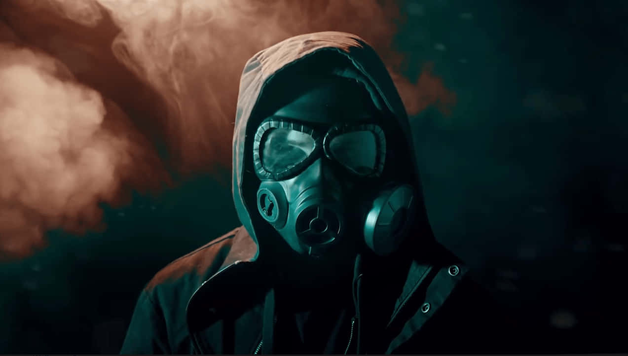 4k Mask Gas Mask Man Apocalypse Background