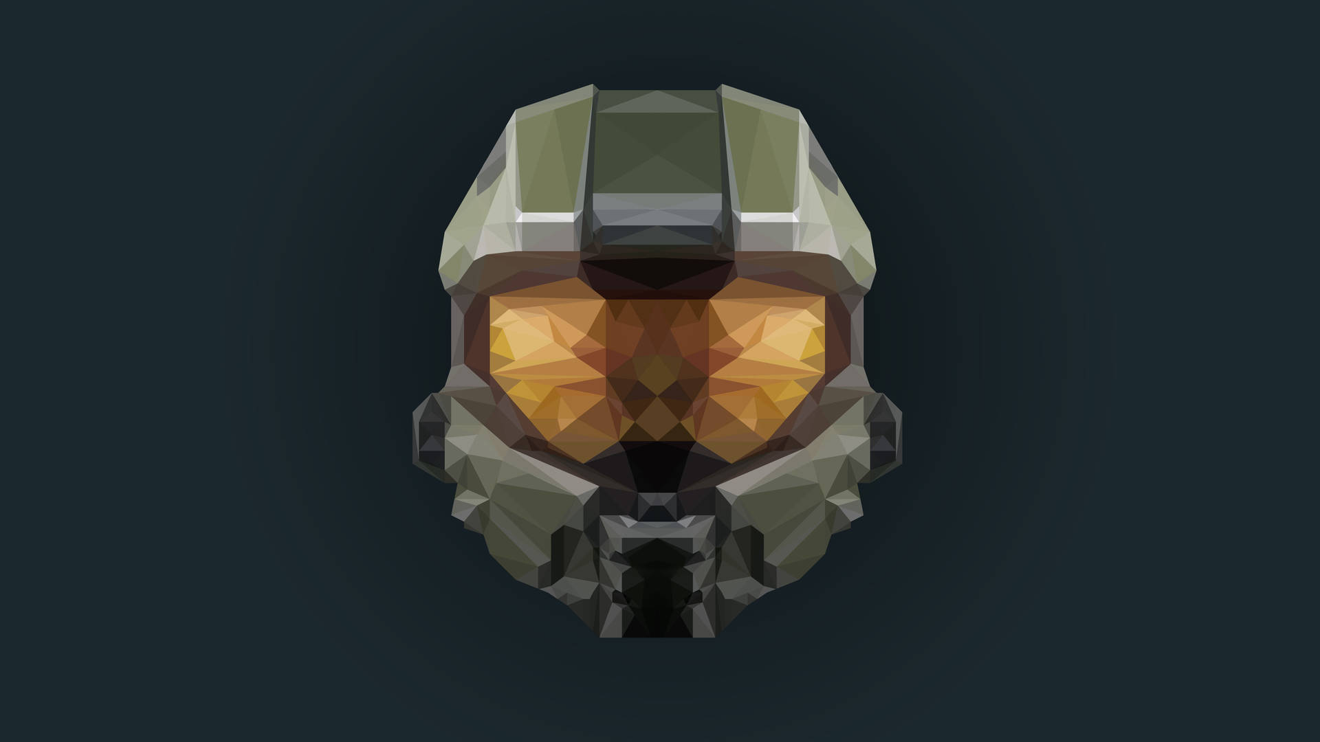 4k Master Chief Helmet Art Background