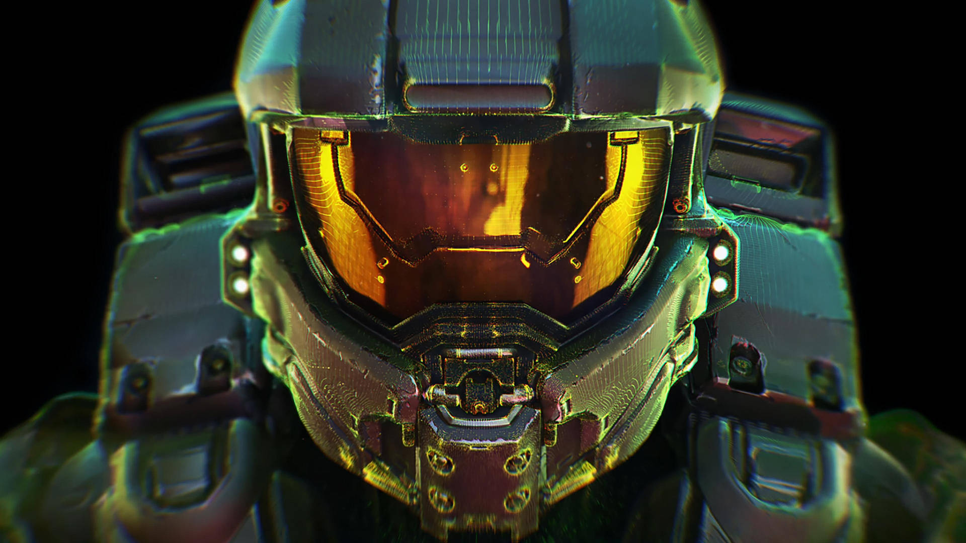 4k Master Chief Helmet Close-up Background