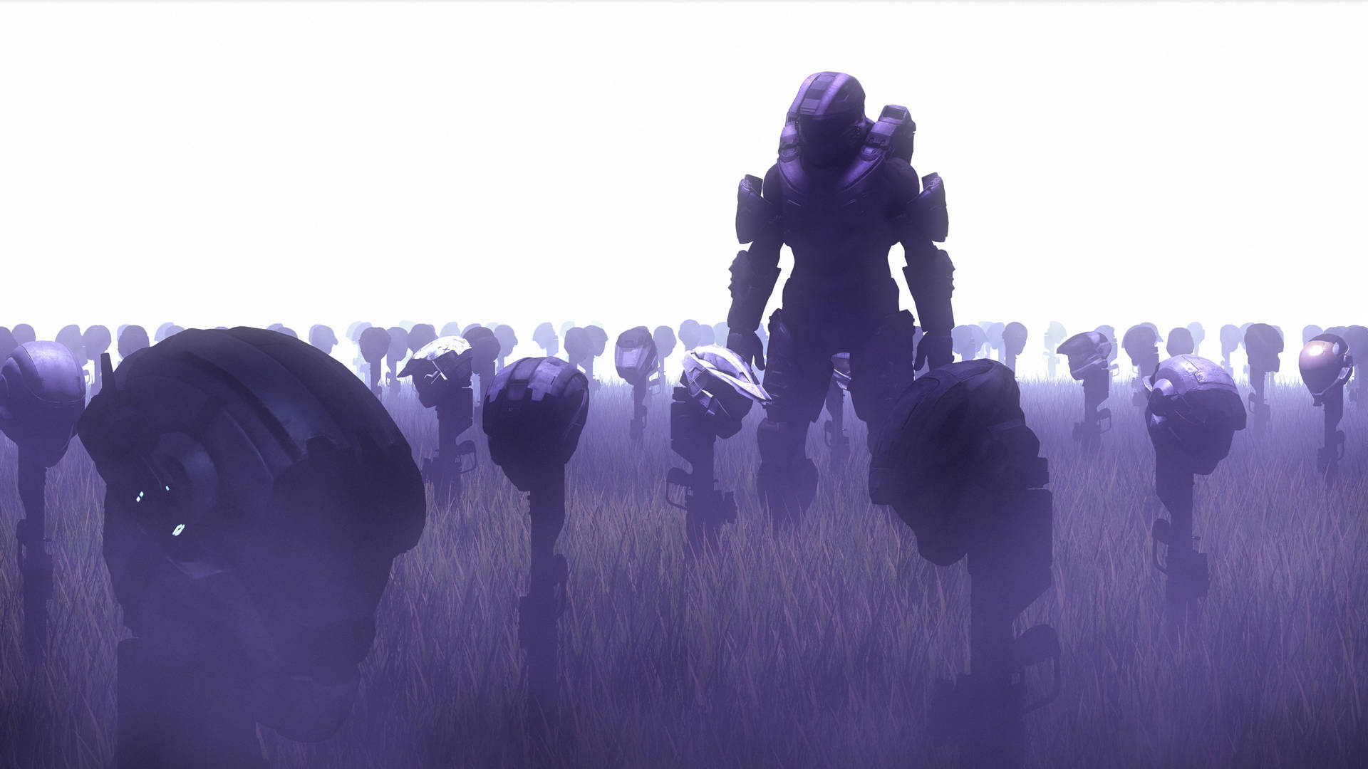 4k Master Chief In A Grave Background