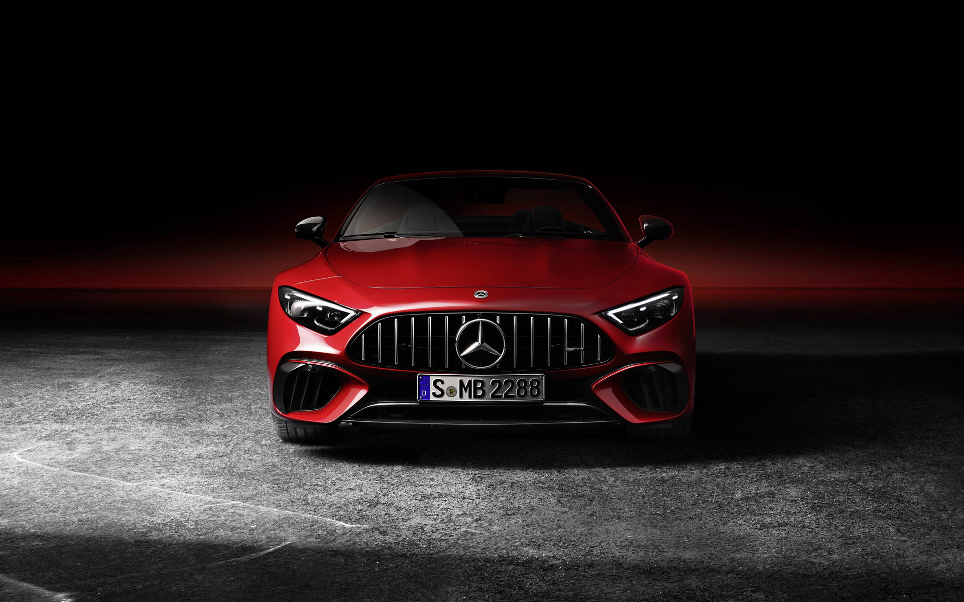 4k Mercedes Red Background