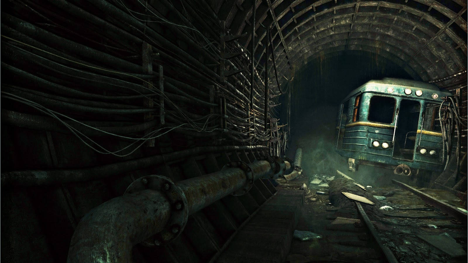 4k Metro 2033 Abandoned Vehicle In Tunnel