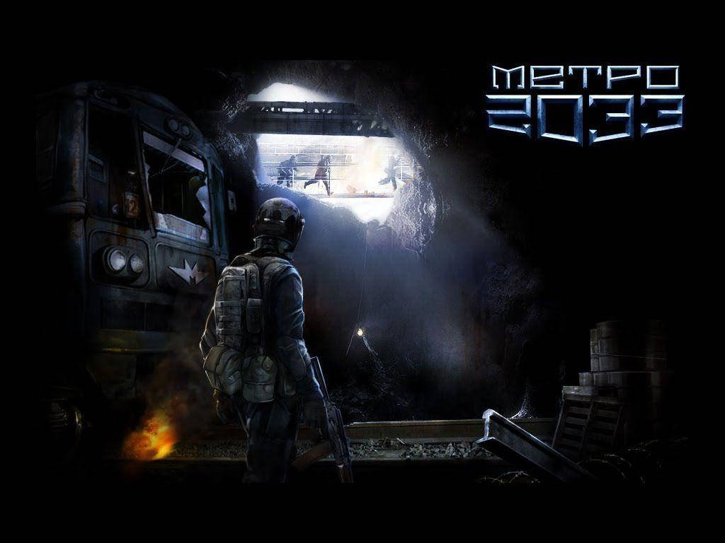 4k Metro 2033 Soldier Peeking Out From Hole Background