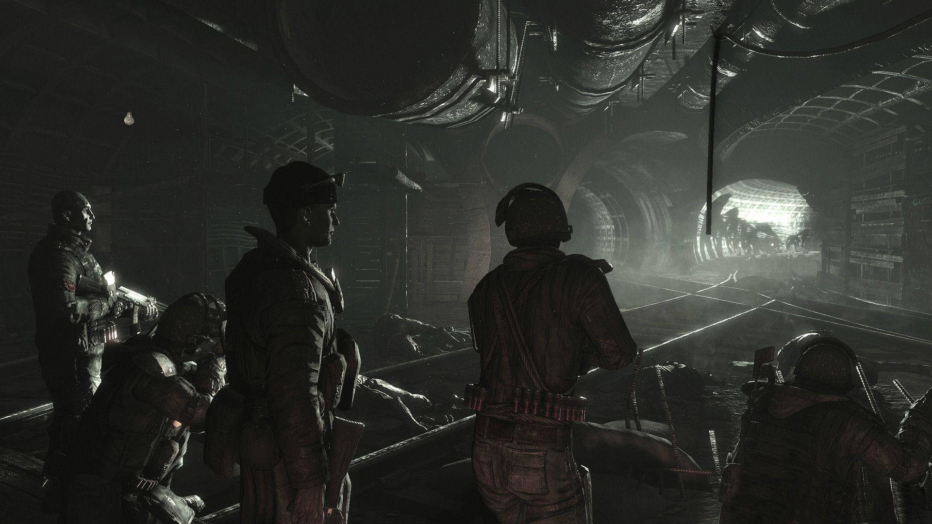 4k Metro 2033 Soldiers Waiting For Mutants Background