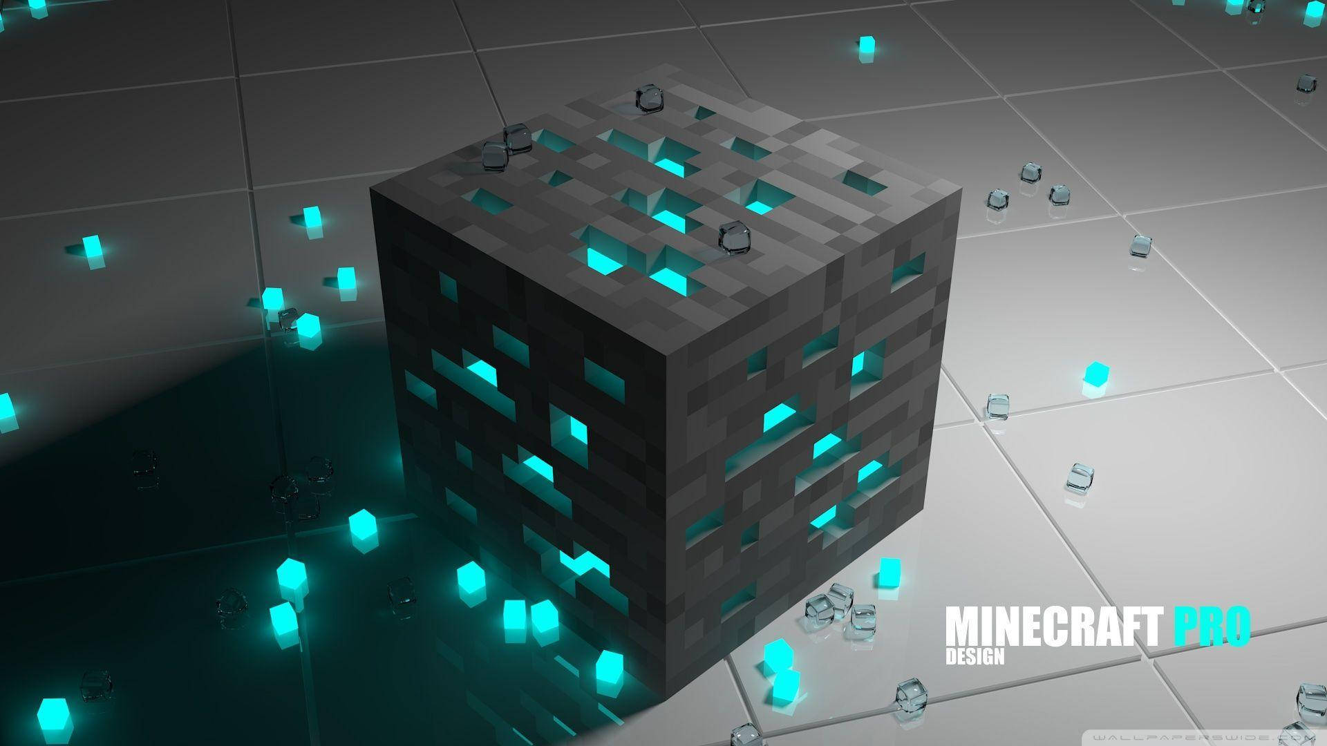 4k Minecraft Black Brick Background
