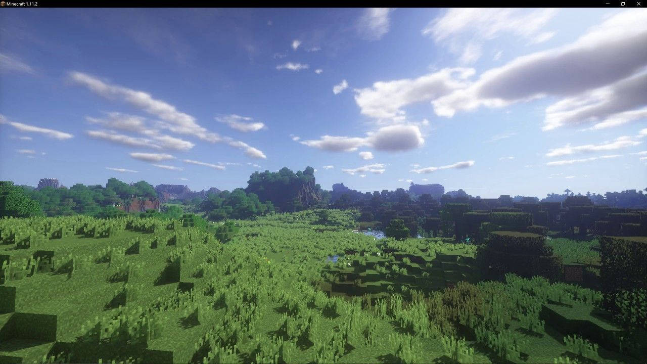 4k Minecraft Terraces With Plants Background