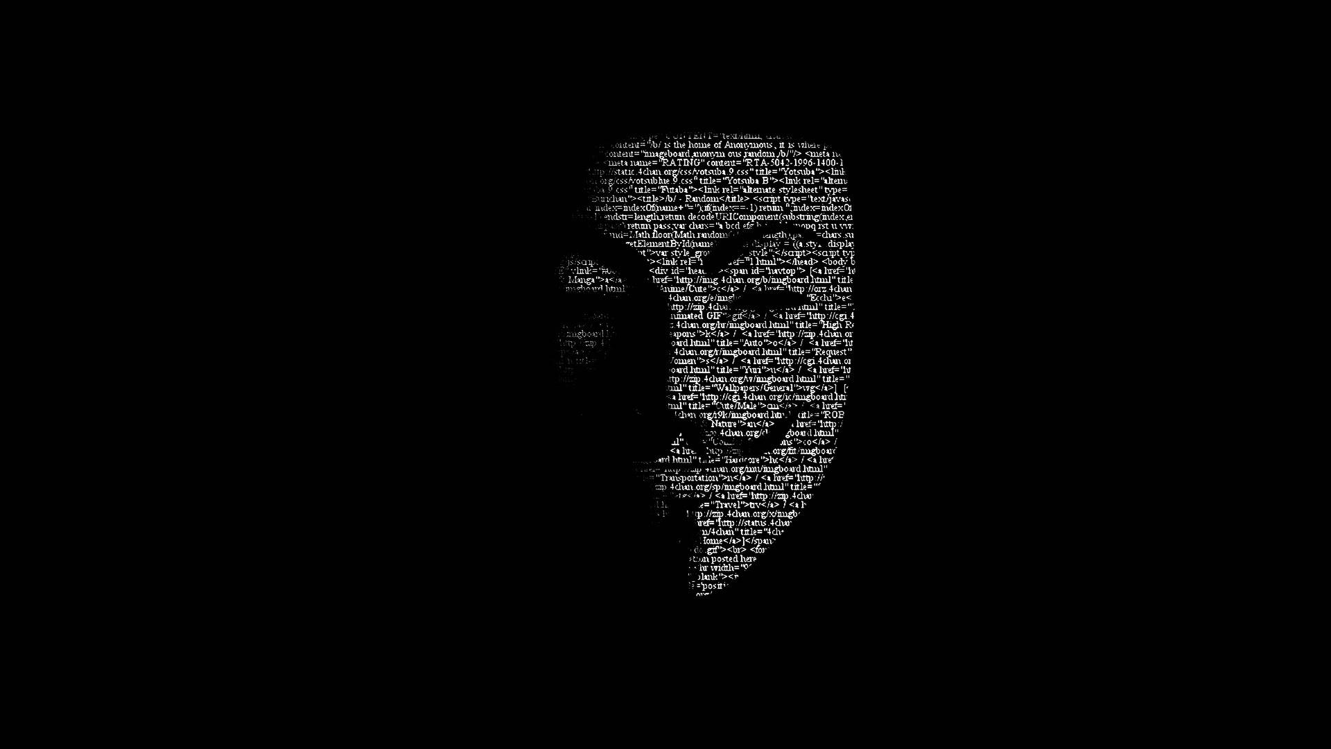 4k Minimalist Anonymous Mask Background