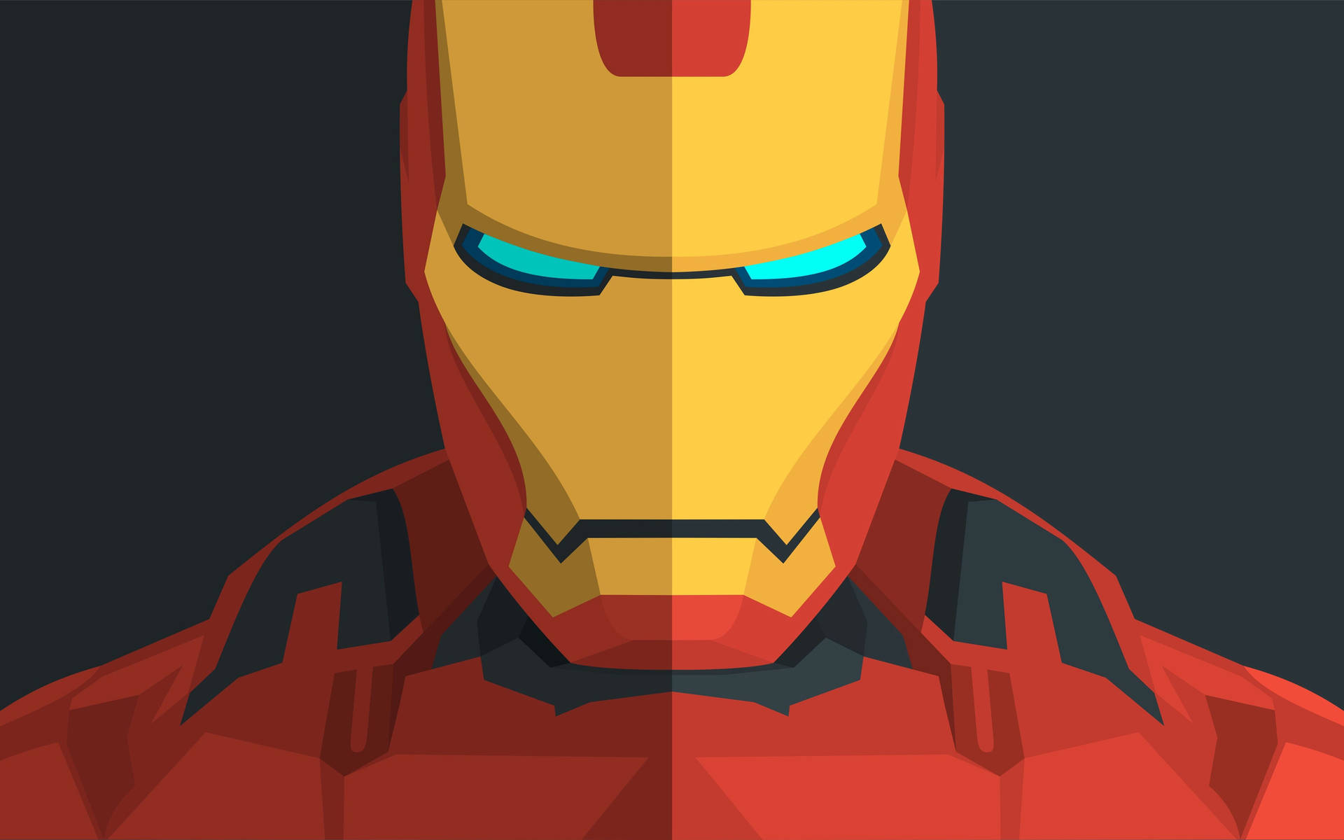 4k Minimalist Iron Man Background