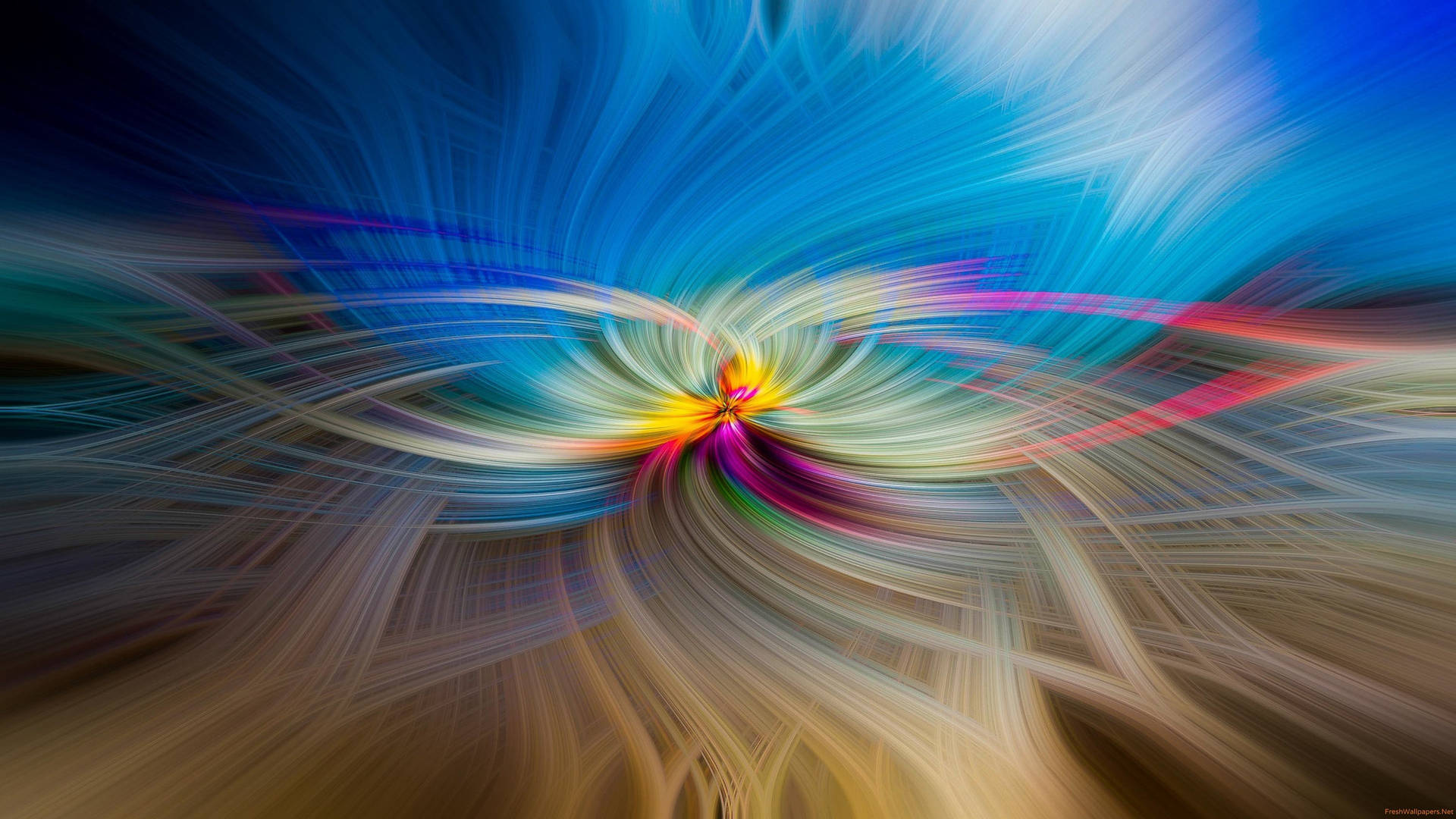 4k Moving Abstract Flower Design Background