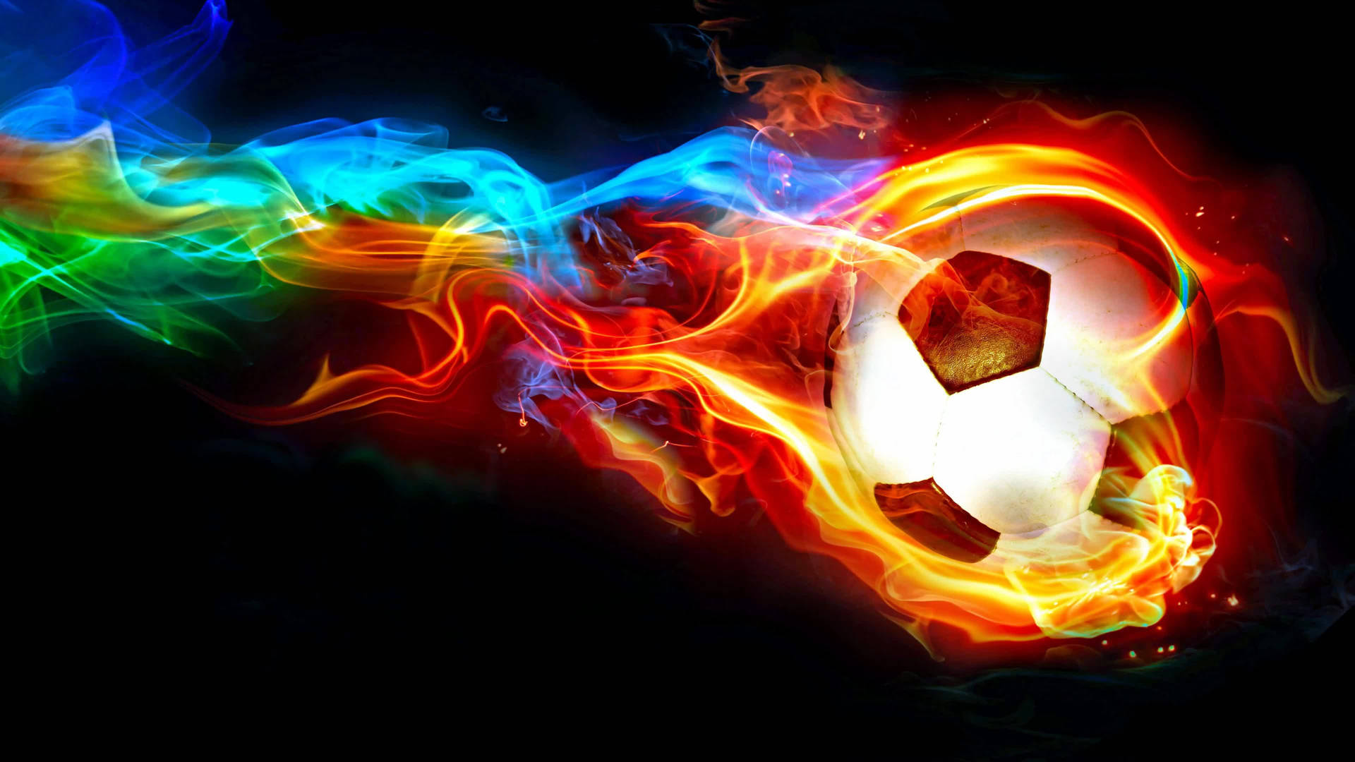 4k Moving Soccer Ball Background