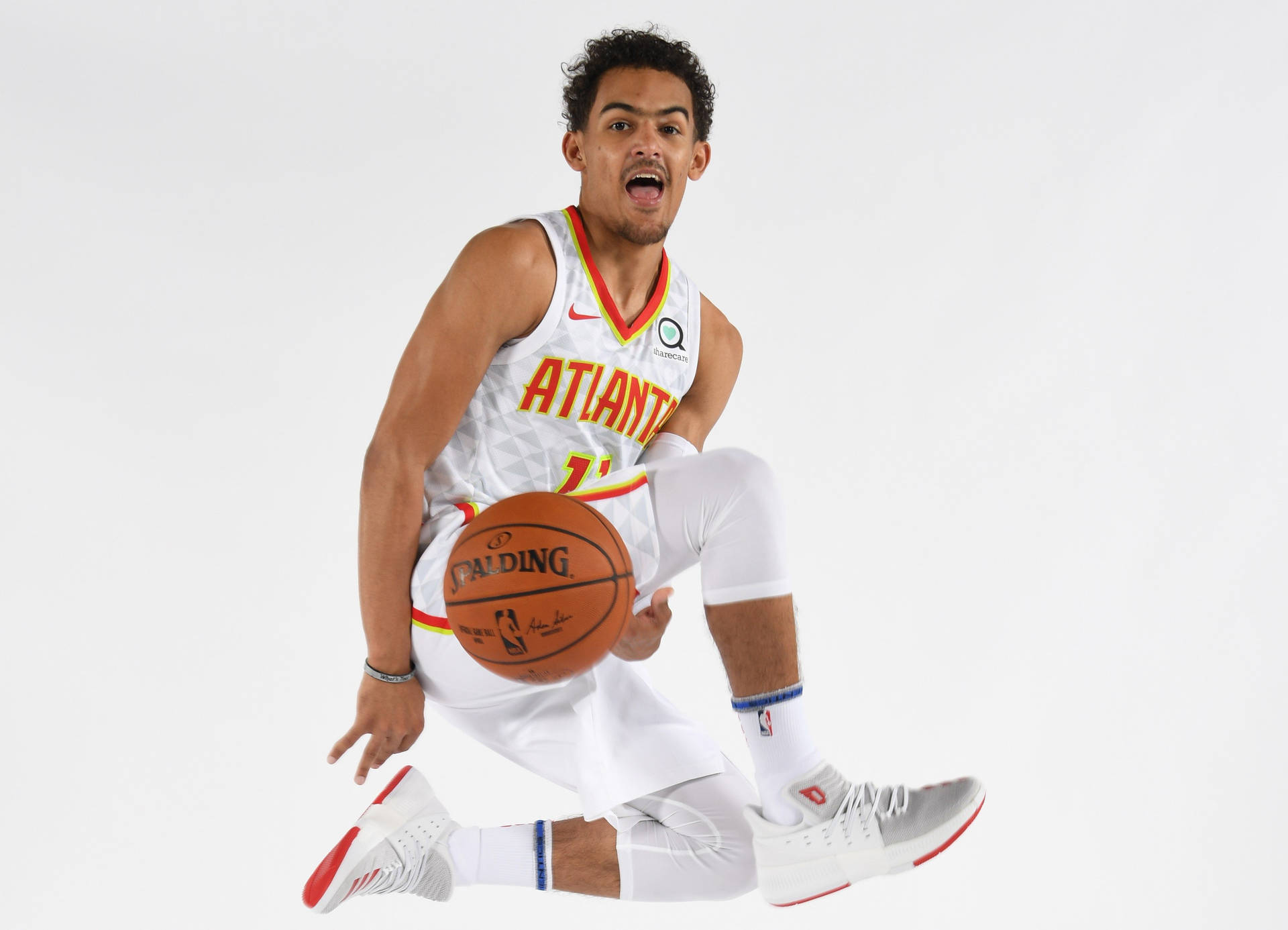 4k Nba Trae Young Media Day Portrait Background
