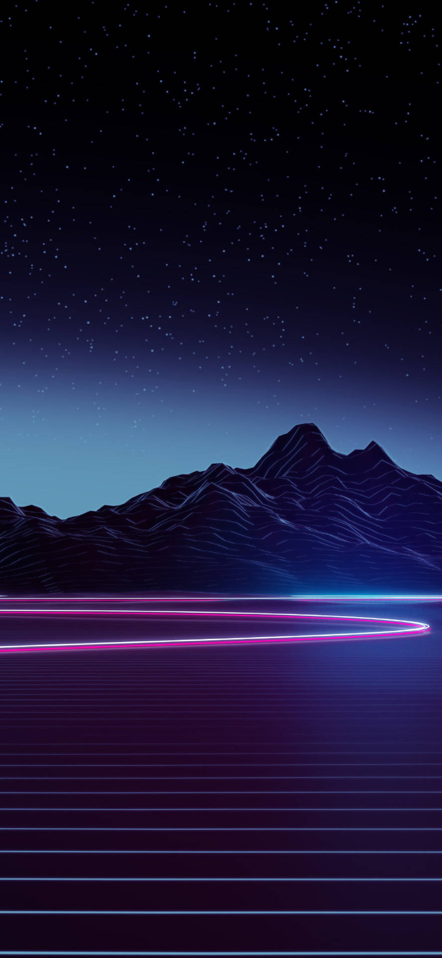 4k Neon Iphone Mountain Highway Background